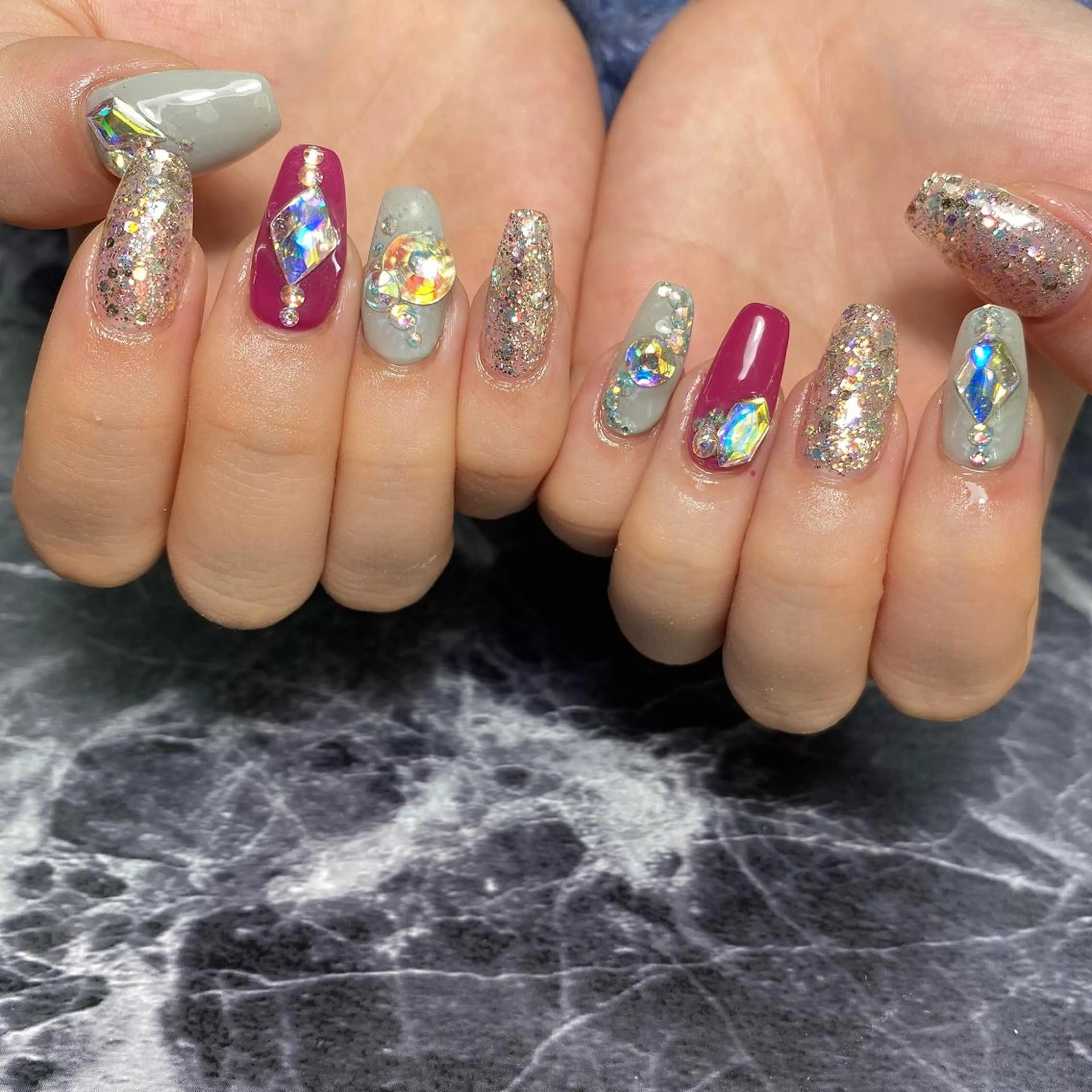 ネイル ジェルネイル ハードジェル スカルプネイル しば まなみのネイルデザイン