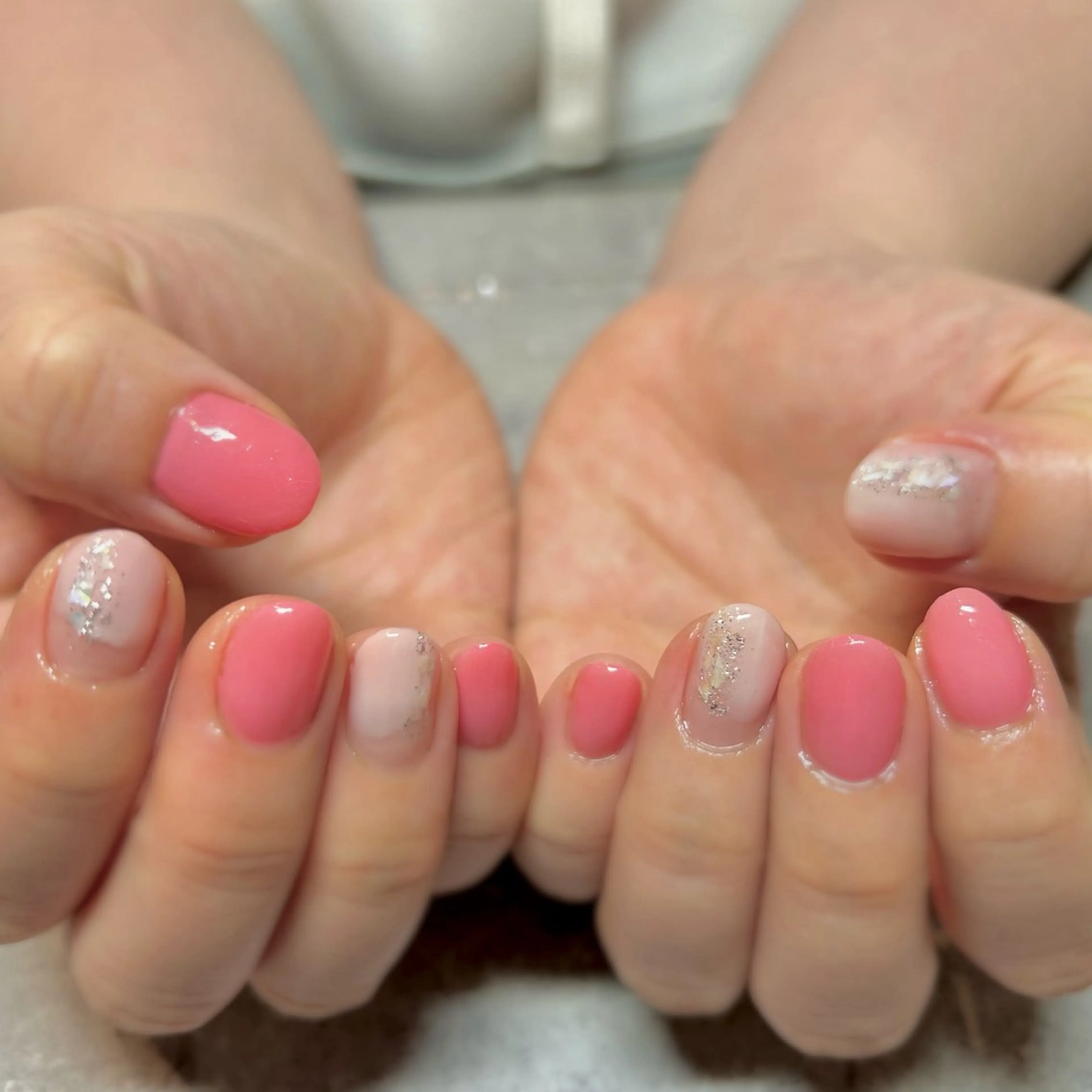 ネイル ニュアンスネイル 春ネイル ハンドネイル K Midoriのネイルデザイン