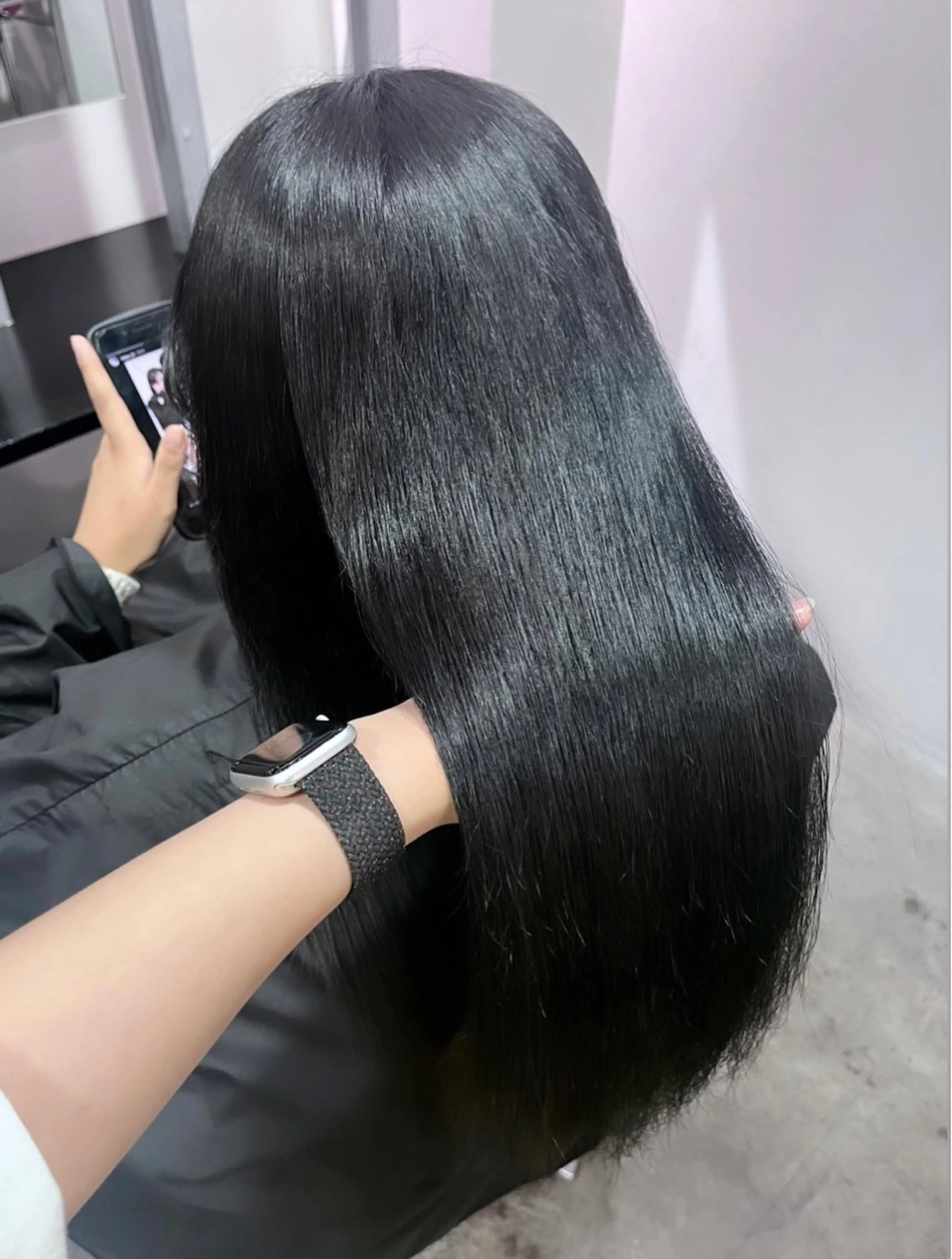 ロング カラー こまつ まりやのヘアスタイル