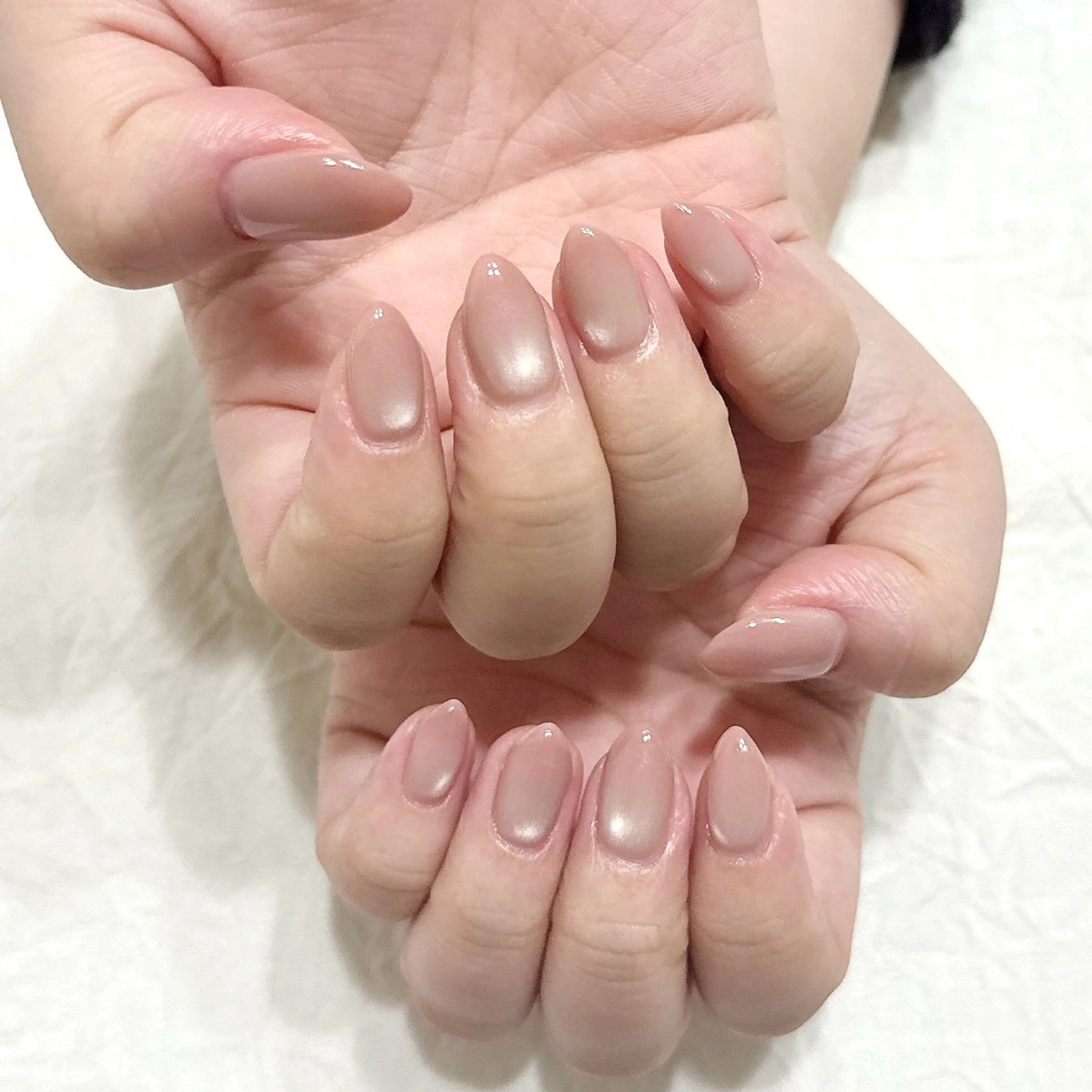 ネイル グラデーション マグネットネイル ピンク ハンドネイル peaberry nailのネイルデザイン