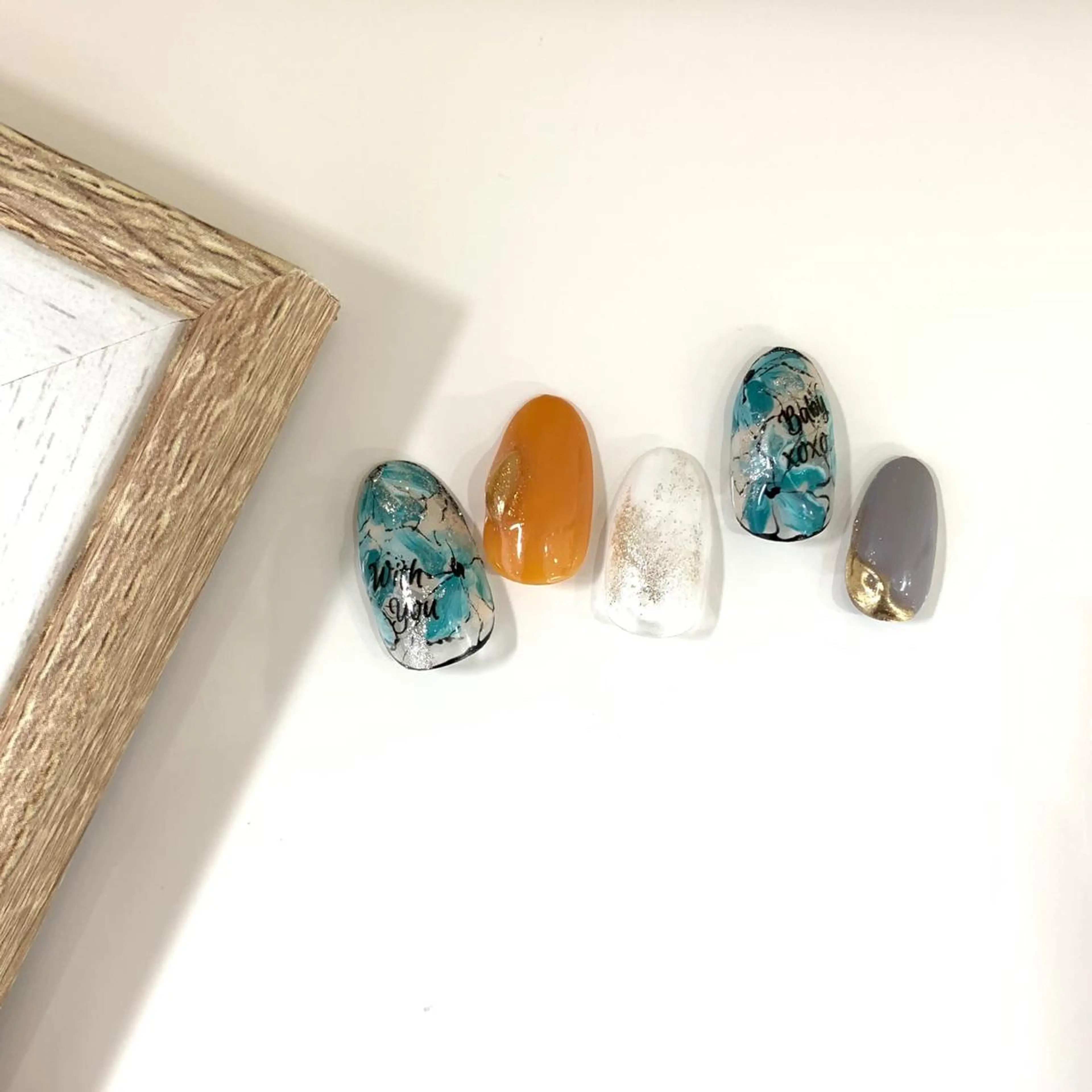 カラー ネイル フラワーネイル ミラーネイル ニュアンスネイル yuri kaのネイルデザイン