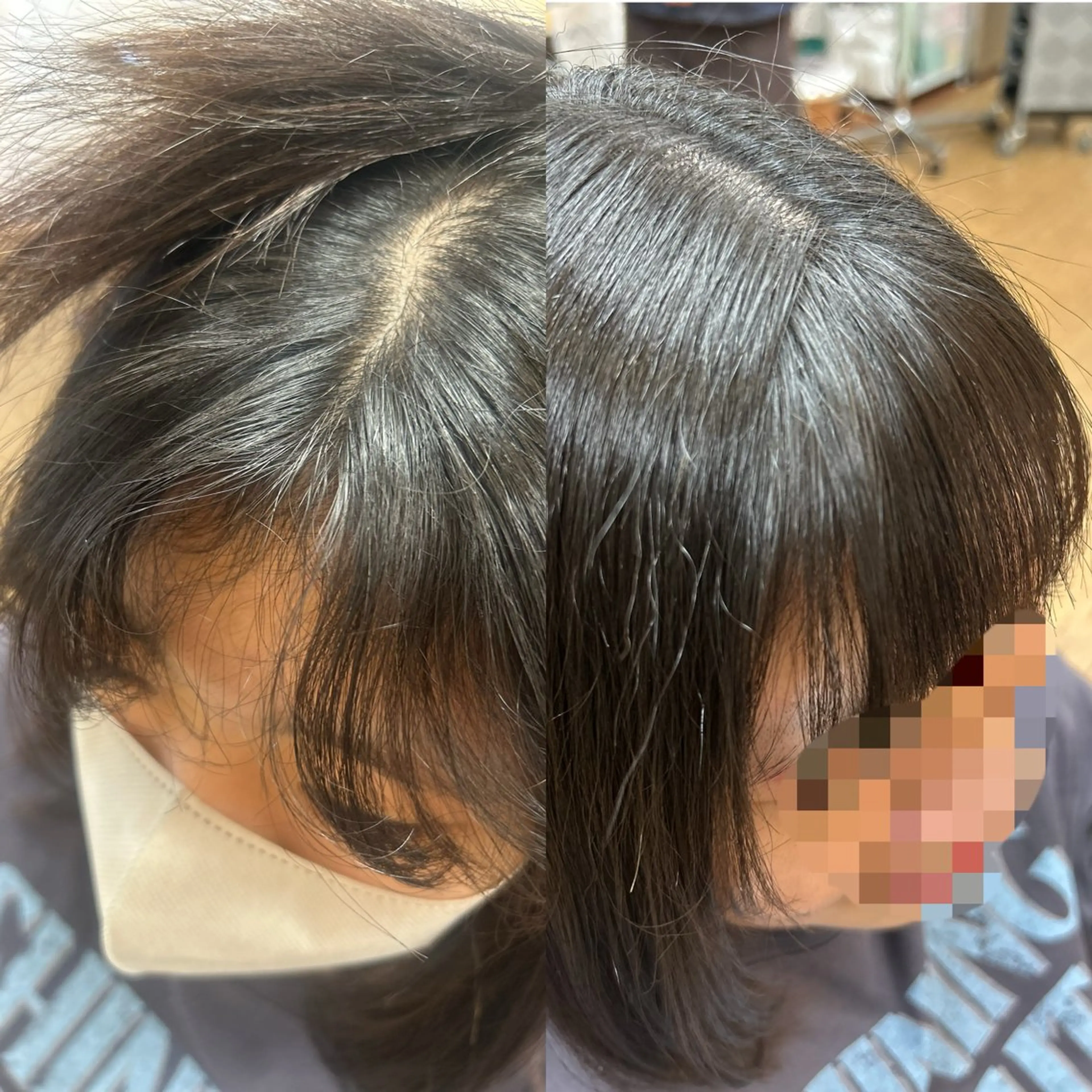 セミロング 神谷 千明のヘアスタイル