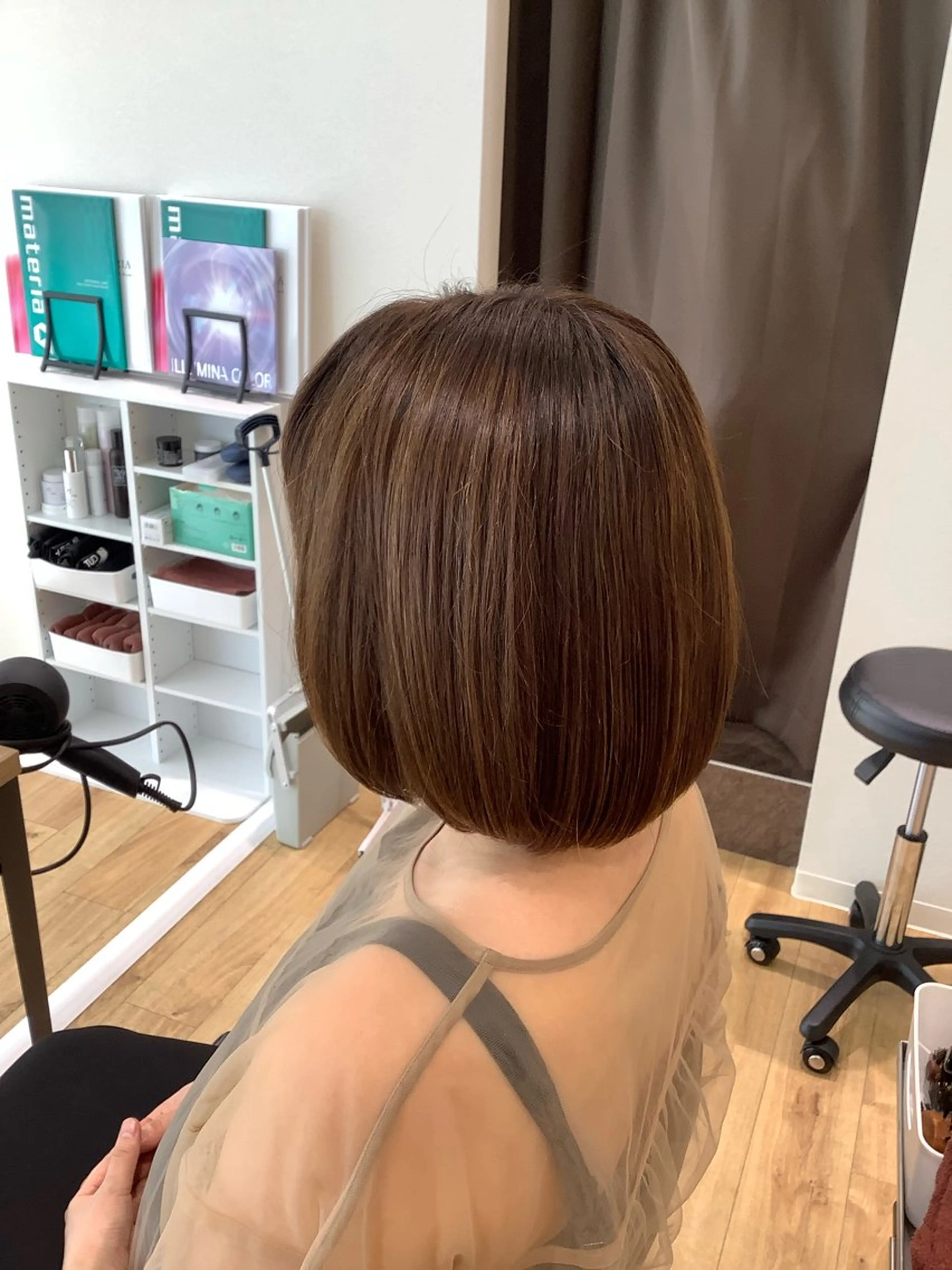 ミディアム カラー カット ヘアカラー エイジングケア特化 美容師✂️山崎竜二のヘアスタイル