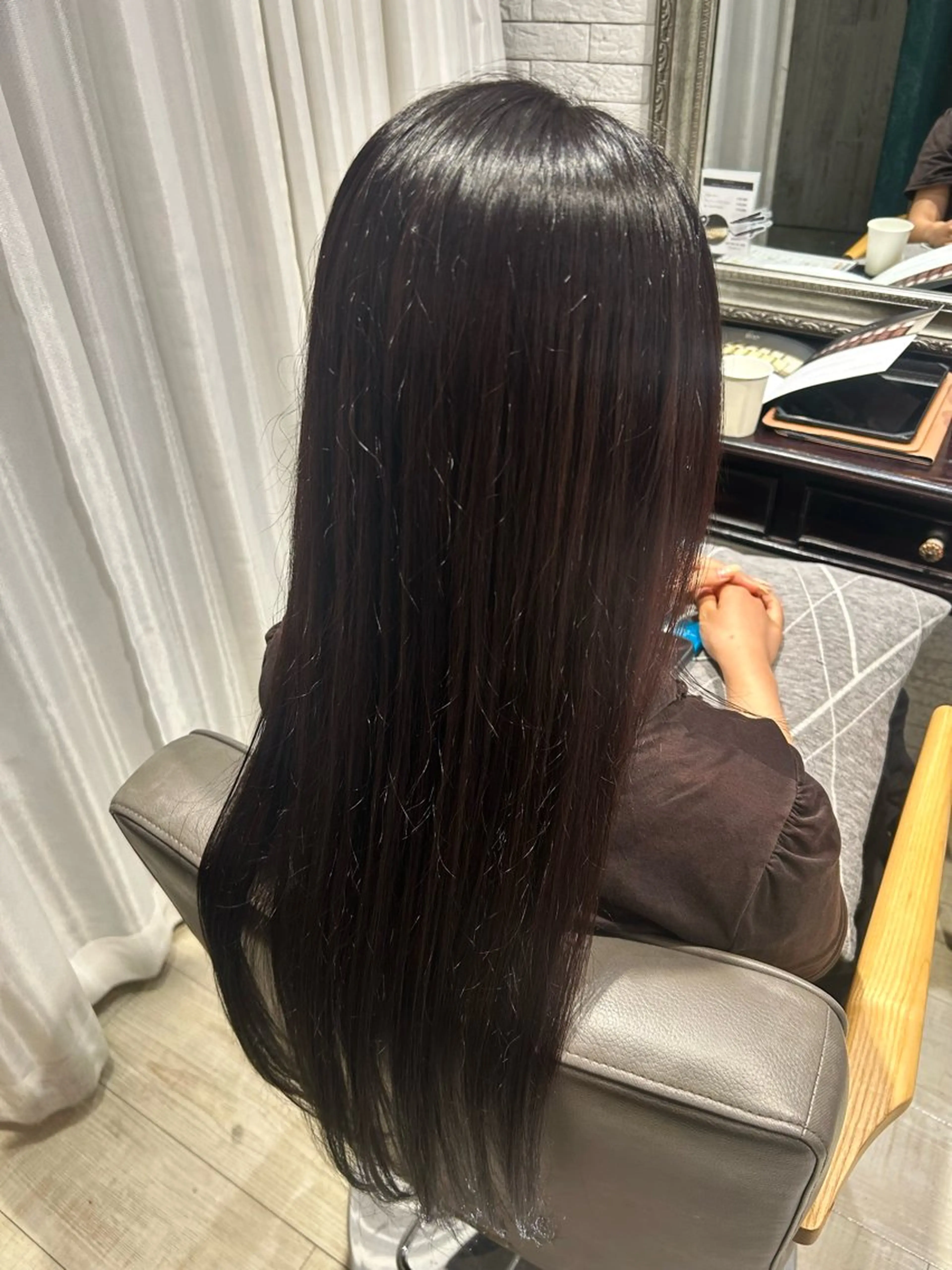 ロング トリートメント ヘアカラー 暖色カラー｜艶髪｜ 🥨AIKA🥨のヘアスタイル