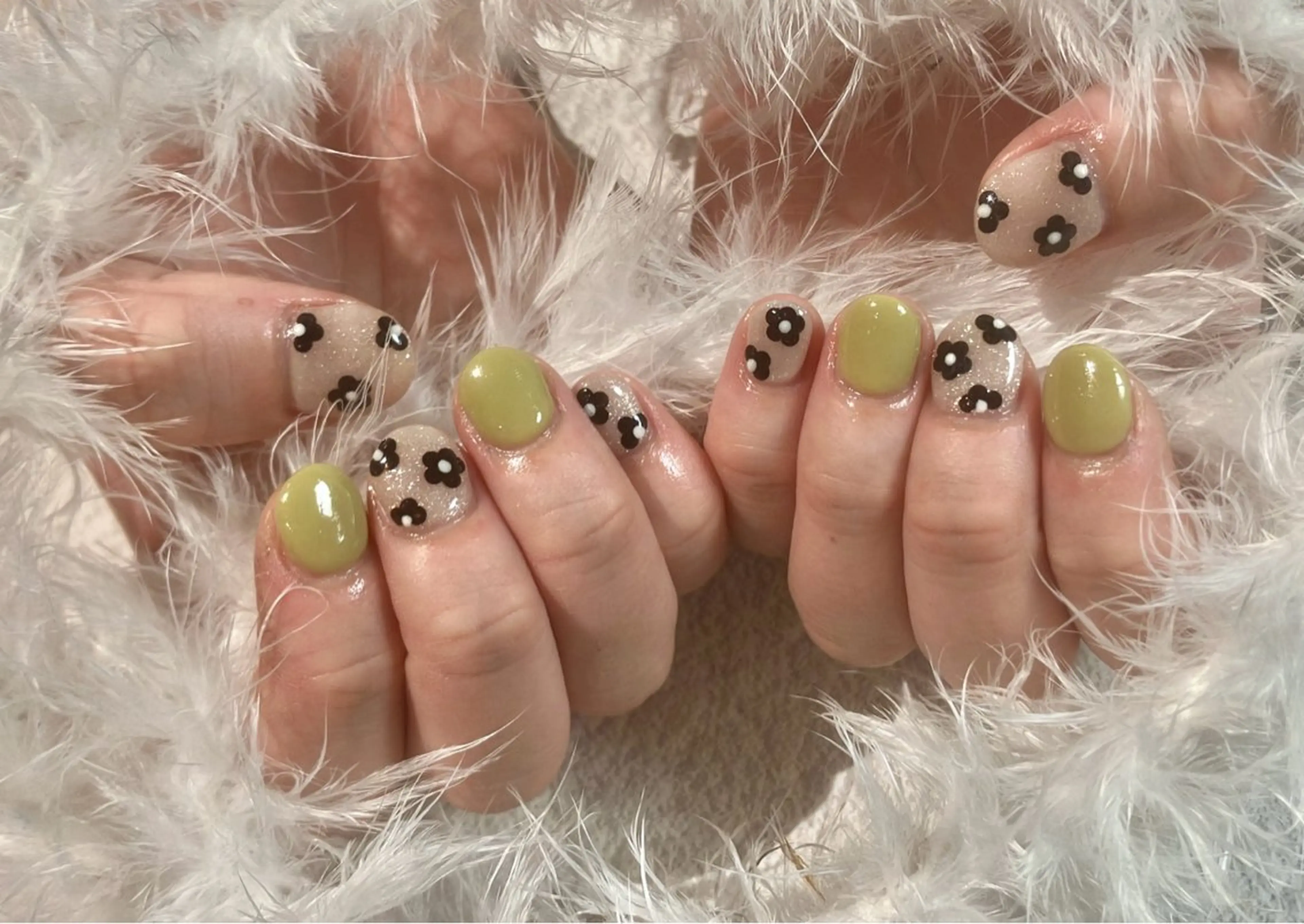 ネイル ショートネイル ハンドネイル たまプラーザ ANZUのネイルデザイン