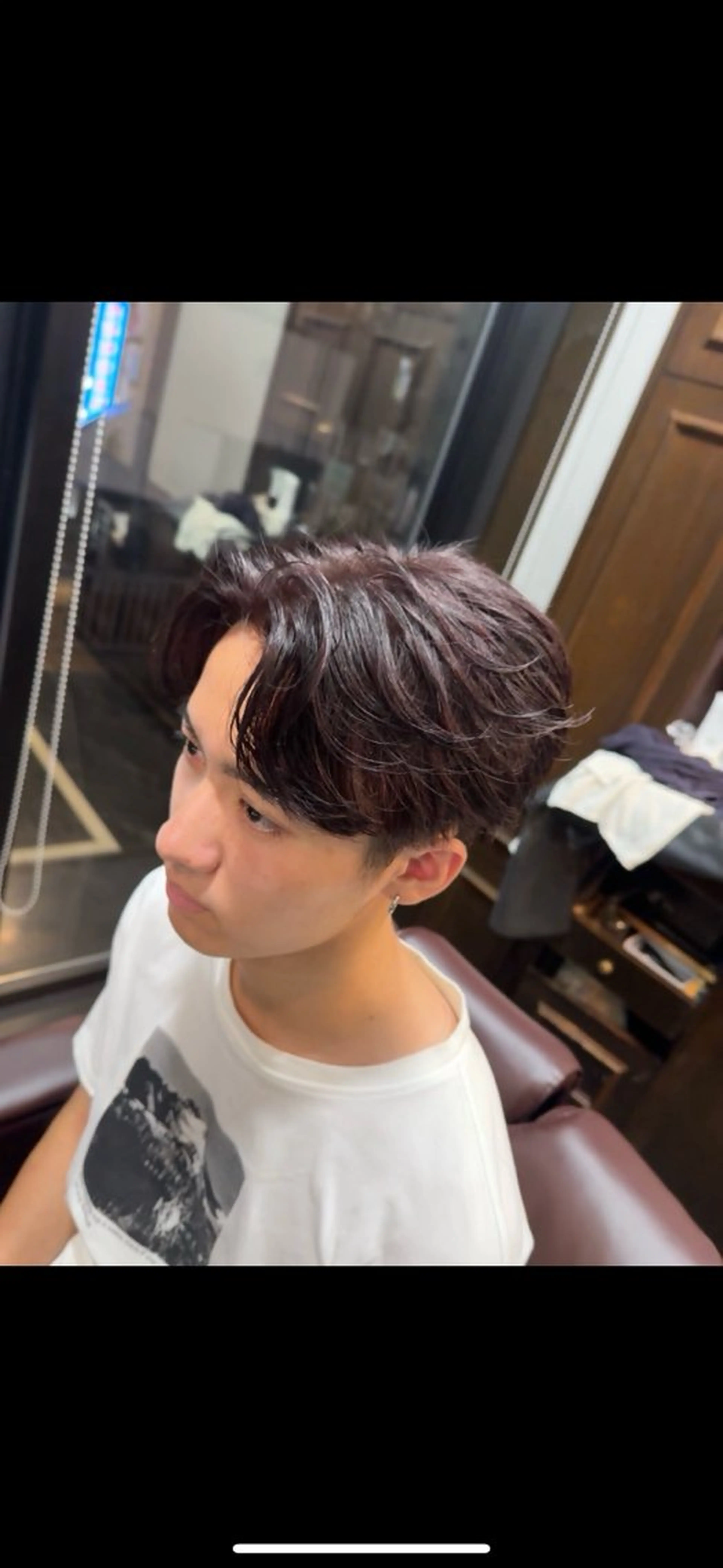 ミディアム カラー メンズ HIRO GINZA barber shop 横浜店所属・ヒロ銀座　無料 フェード　細内のヘアスタイル