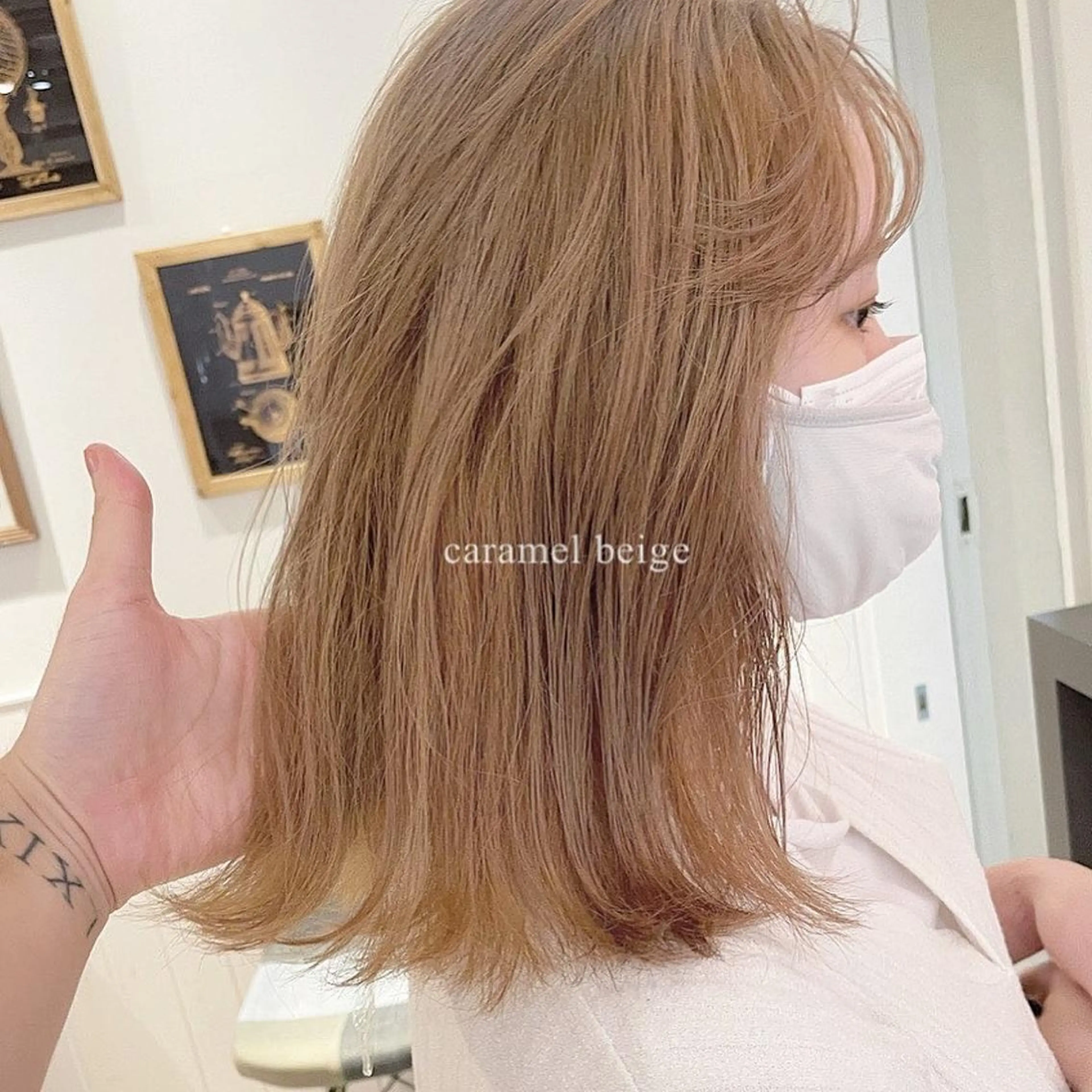 カラー ケアブリーチ/ エクステ/レイヤーのヘアスタイル