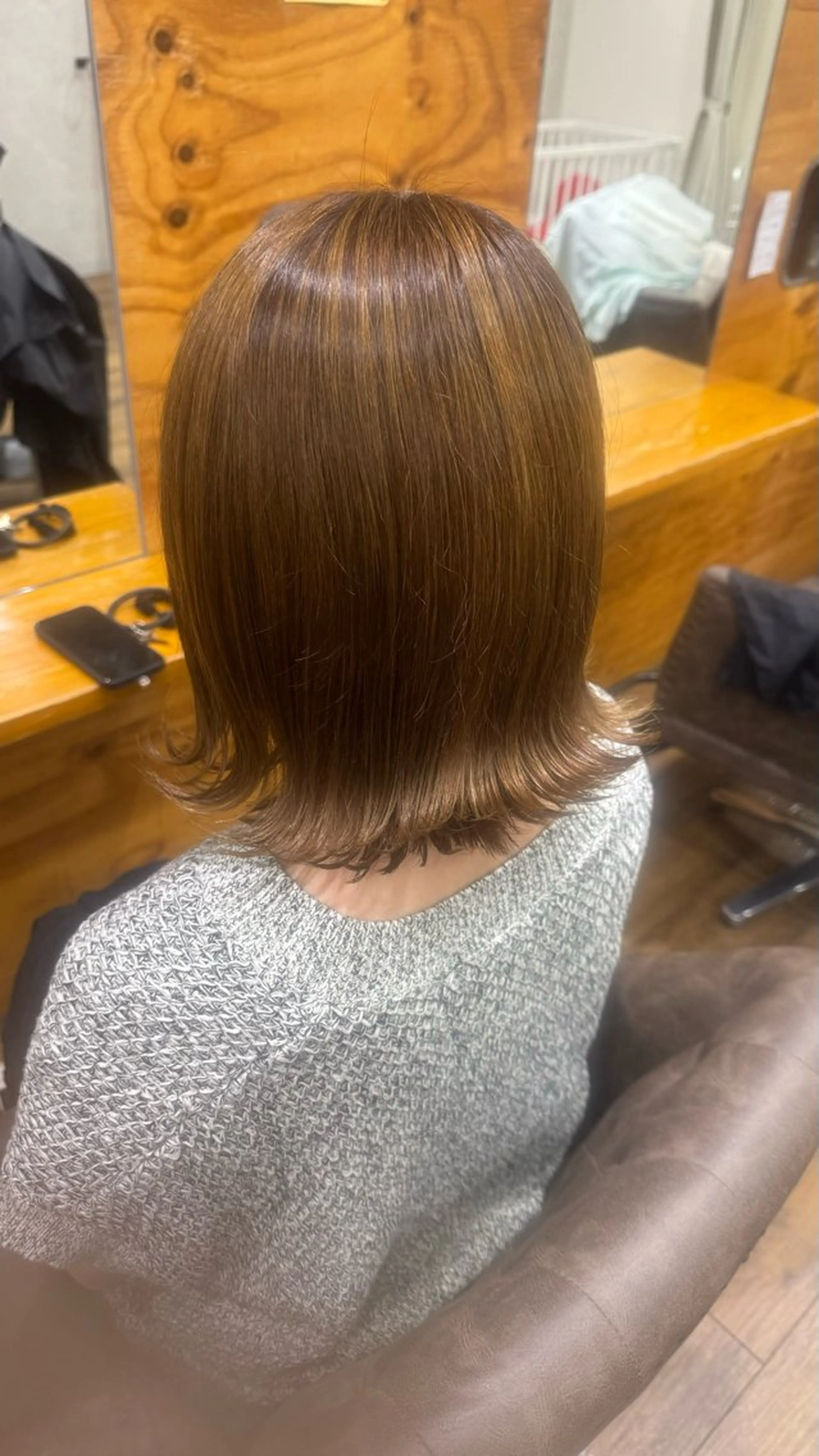 カラー 常長 ゆらのヘアスタイル