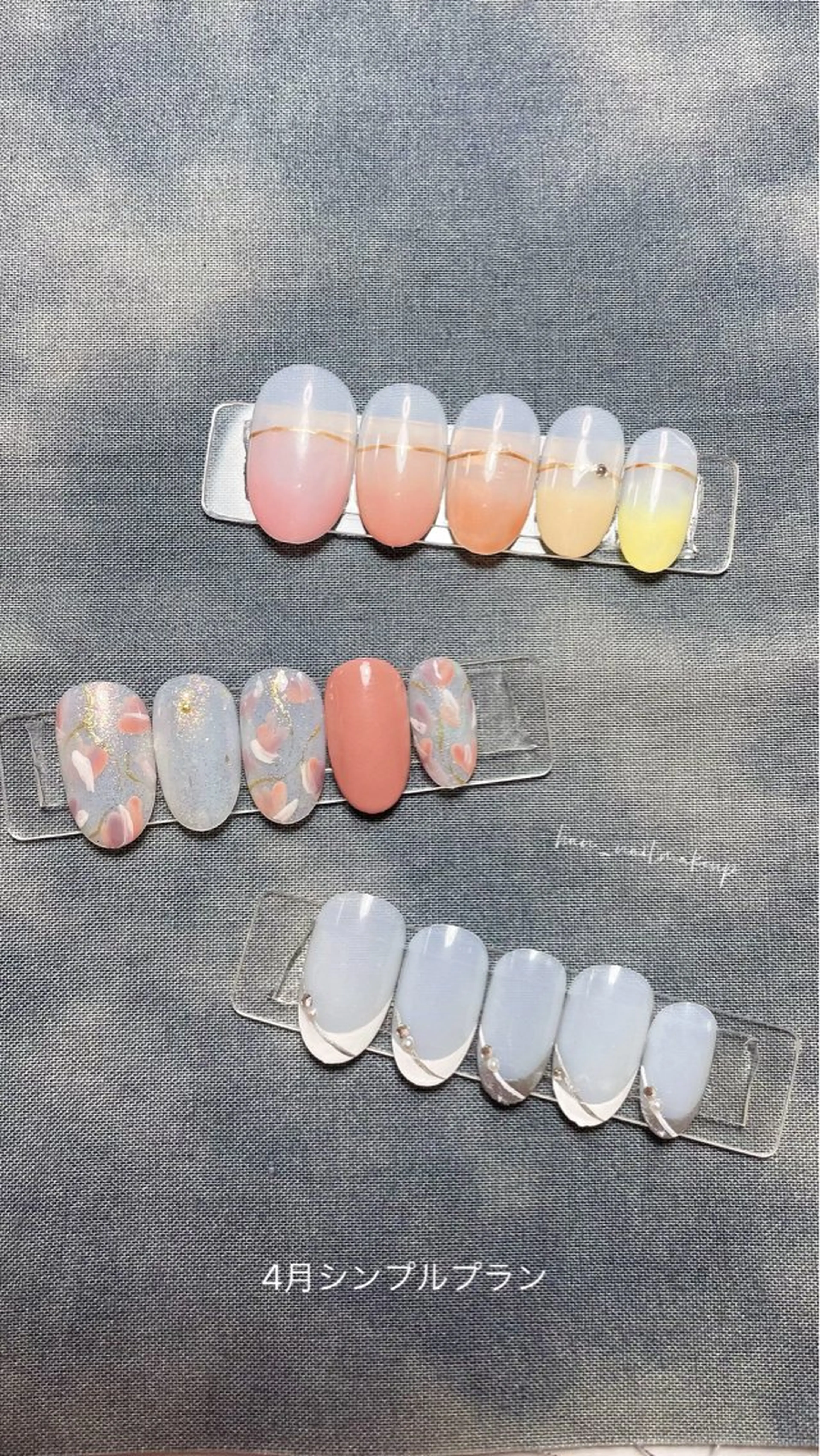 ネイル シンプルネイル ハンドネイル Han Nail 【y&m】のネイルデザイン