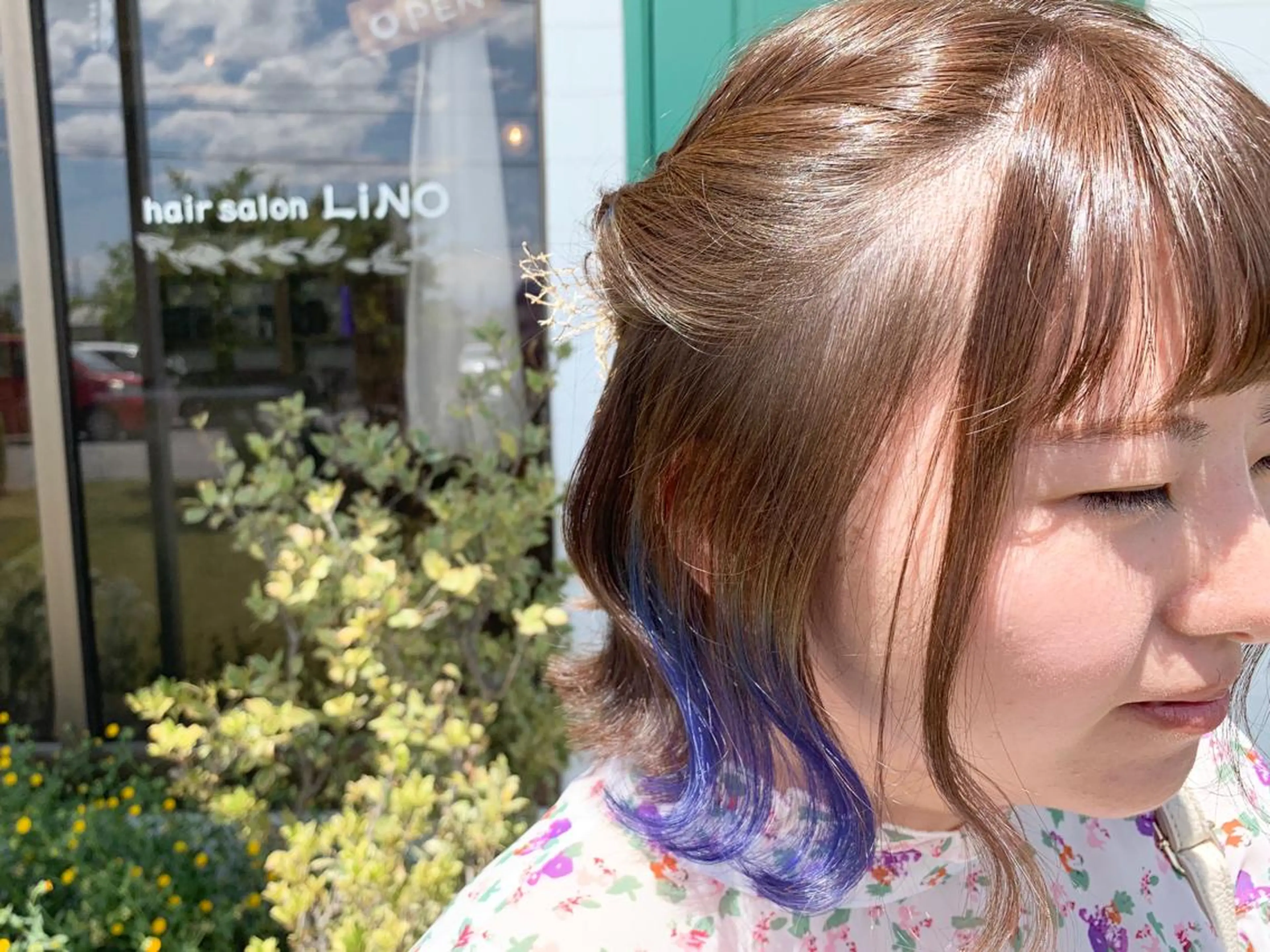 ミディアム ヘアカラー 佐藤 美咲のヘアスタイル