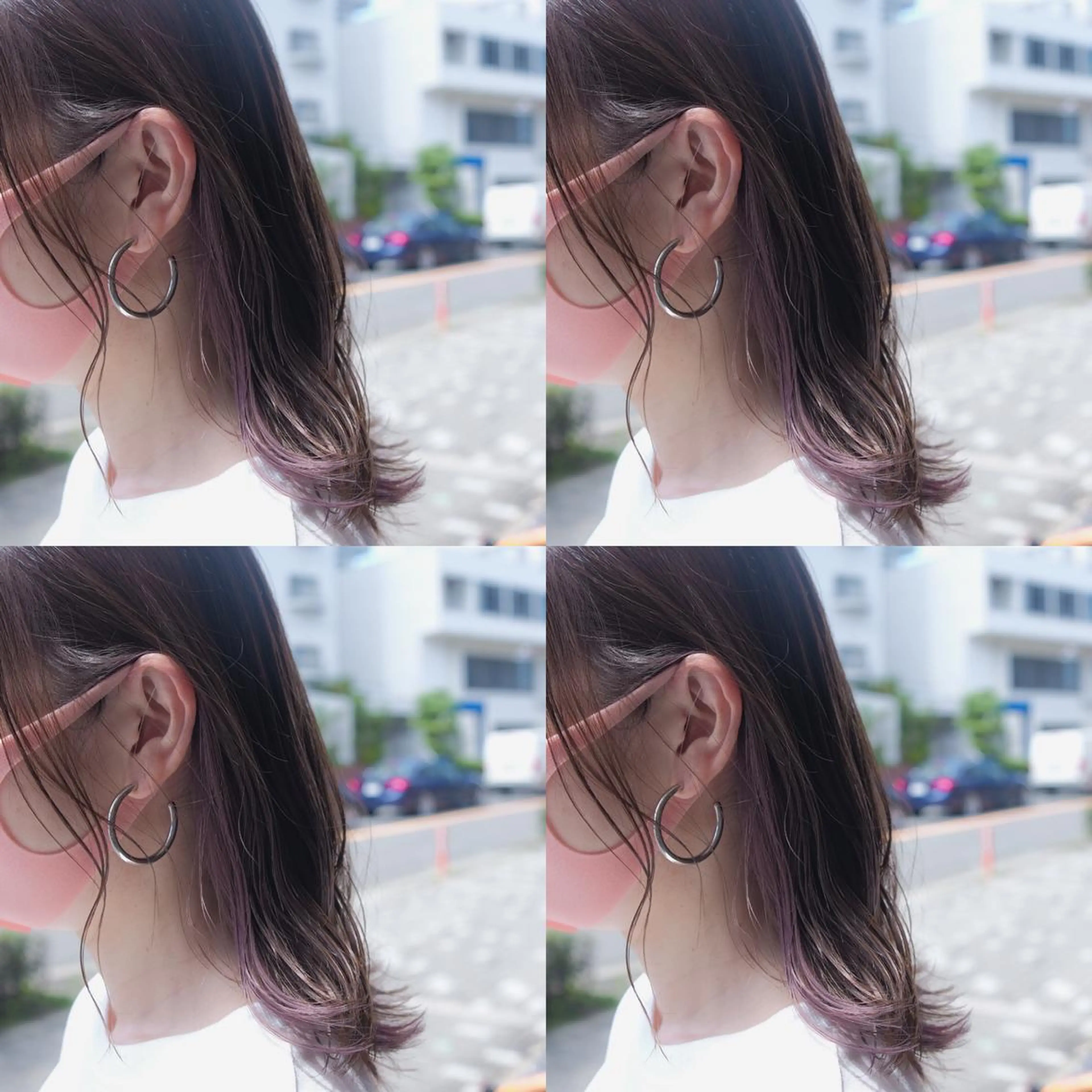 ミディアム カラー ヘアアレンジ インナーカラー カット ヘアカラー トリートメント 竹内啓太 ボブのヘアスタイル