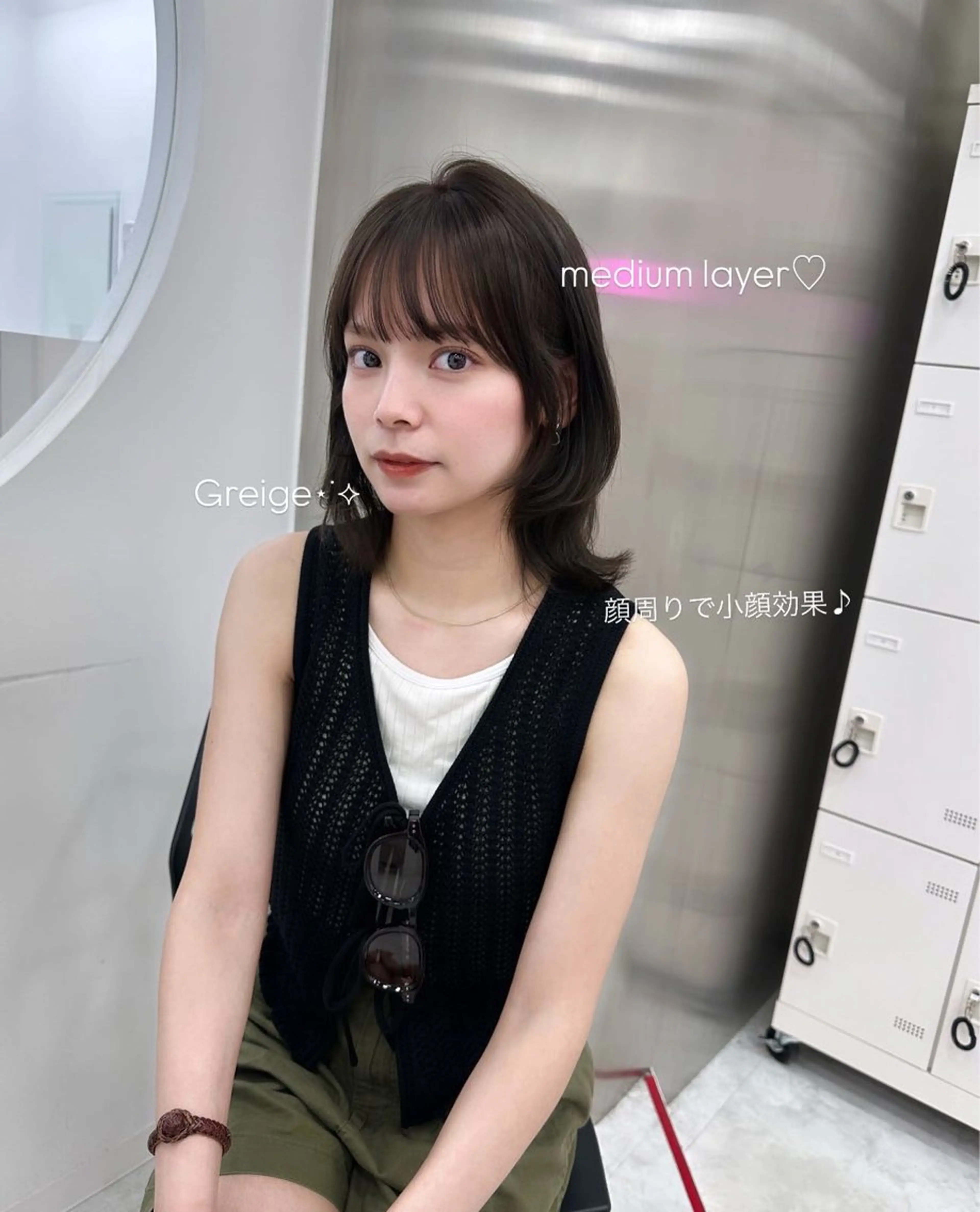 ロング カラー パーマ ヘアアレンジ メンズ キッズ ♥️韓国ヘア レイヤー♥️ゆりのヘアスタイル