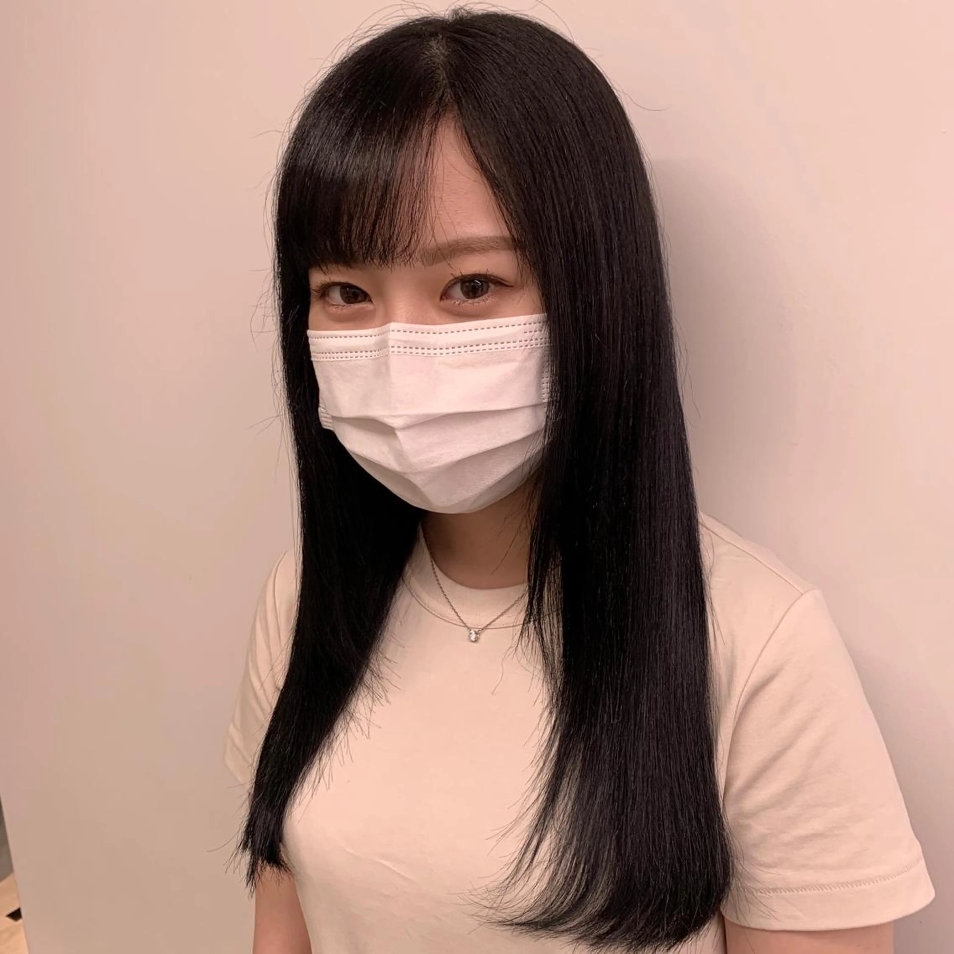 ロング カラー カット NANAMI🩵 大人可愛い韓国ヘアのヘアスタイル