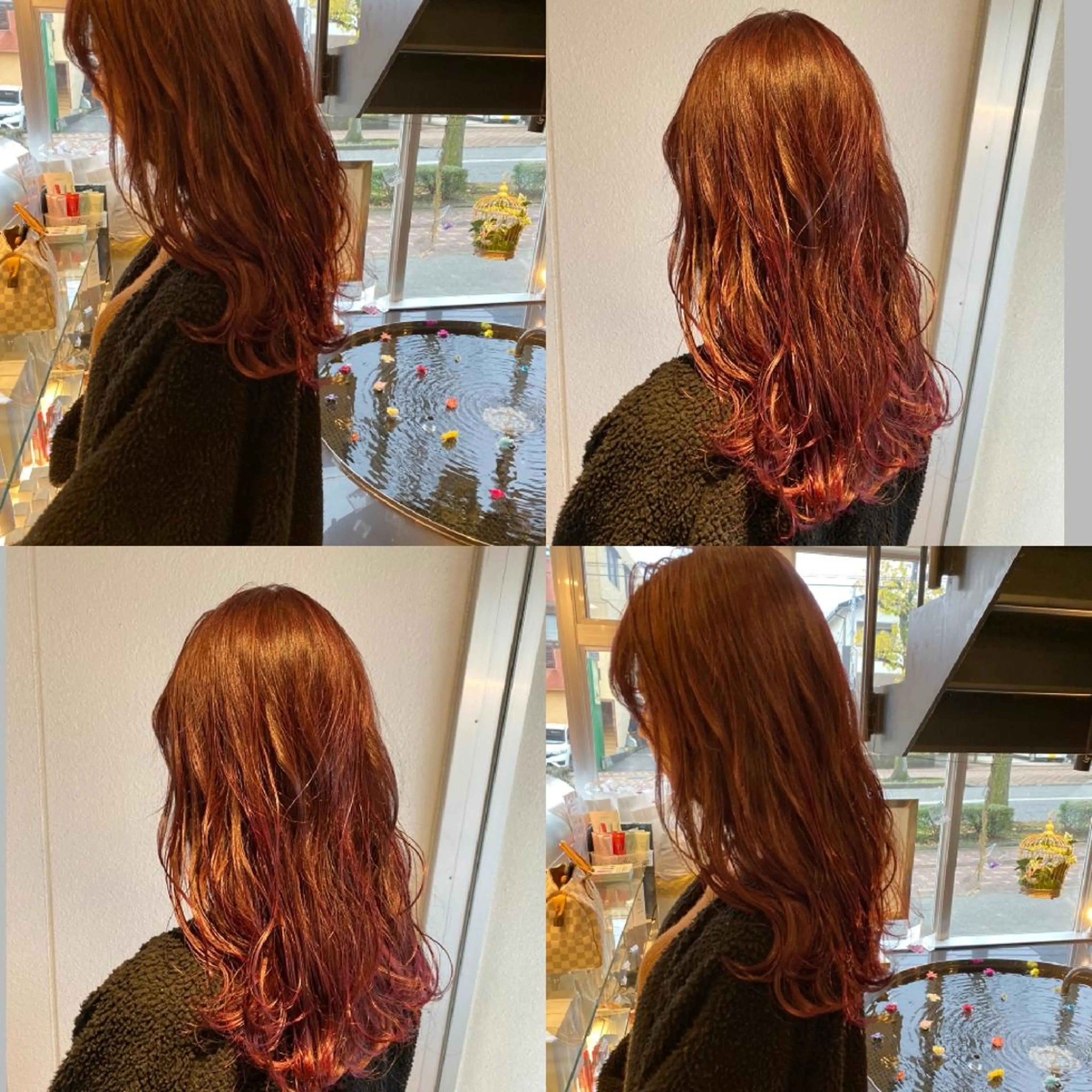 ロング カラー ブリーチ ブリーチなしカラー ピンクカラー nambu-GARDEN所属・上田 昂雅のヘアスタイル