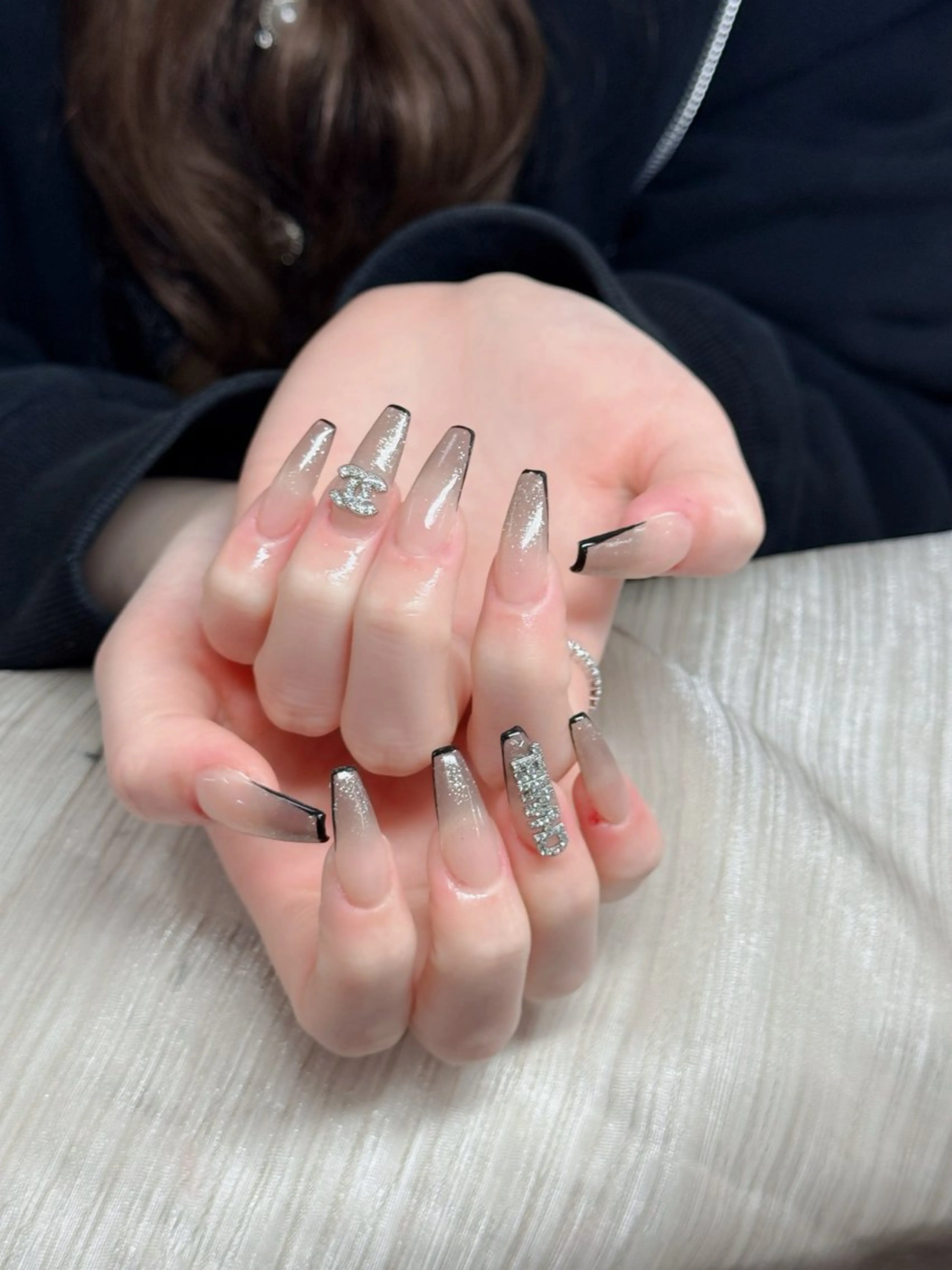 ネイル アートネイル フレンチネイル ジェルネイル 韓国ネイル マグネットネイル ハンドネイル Lenie Nail Okuboのネイルデザイン