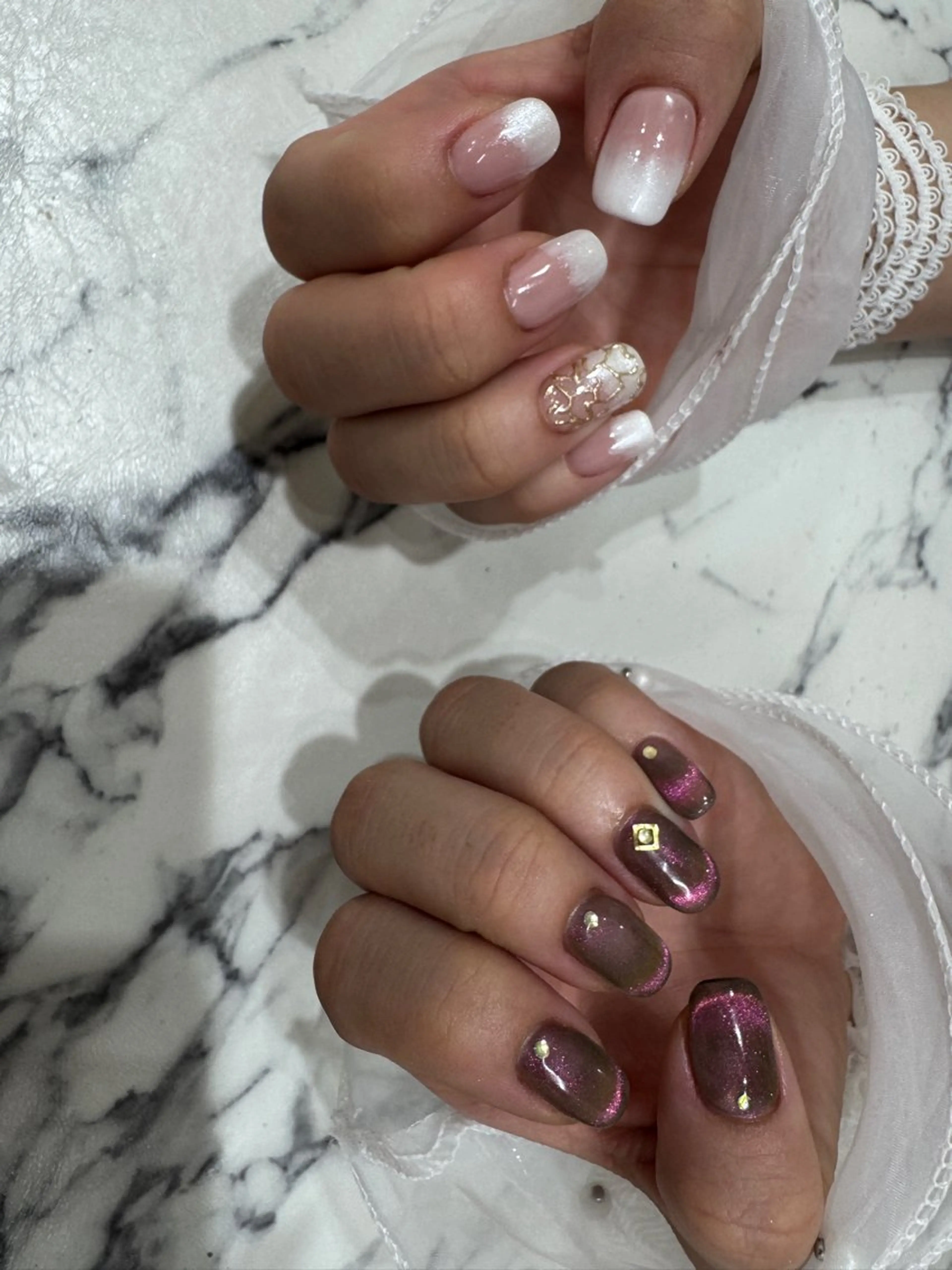 ネイル マグネットネイル 持ち込み La・mer VENUS所属・La・mer VENUSあおいのネイルデザイン