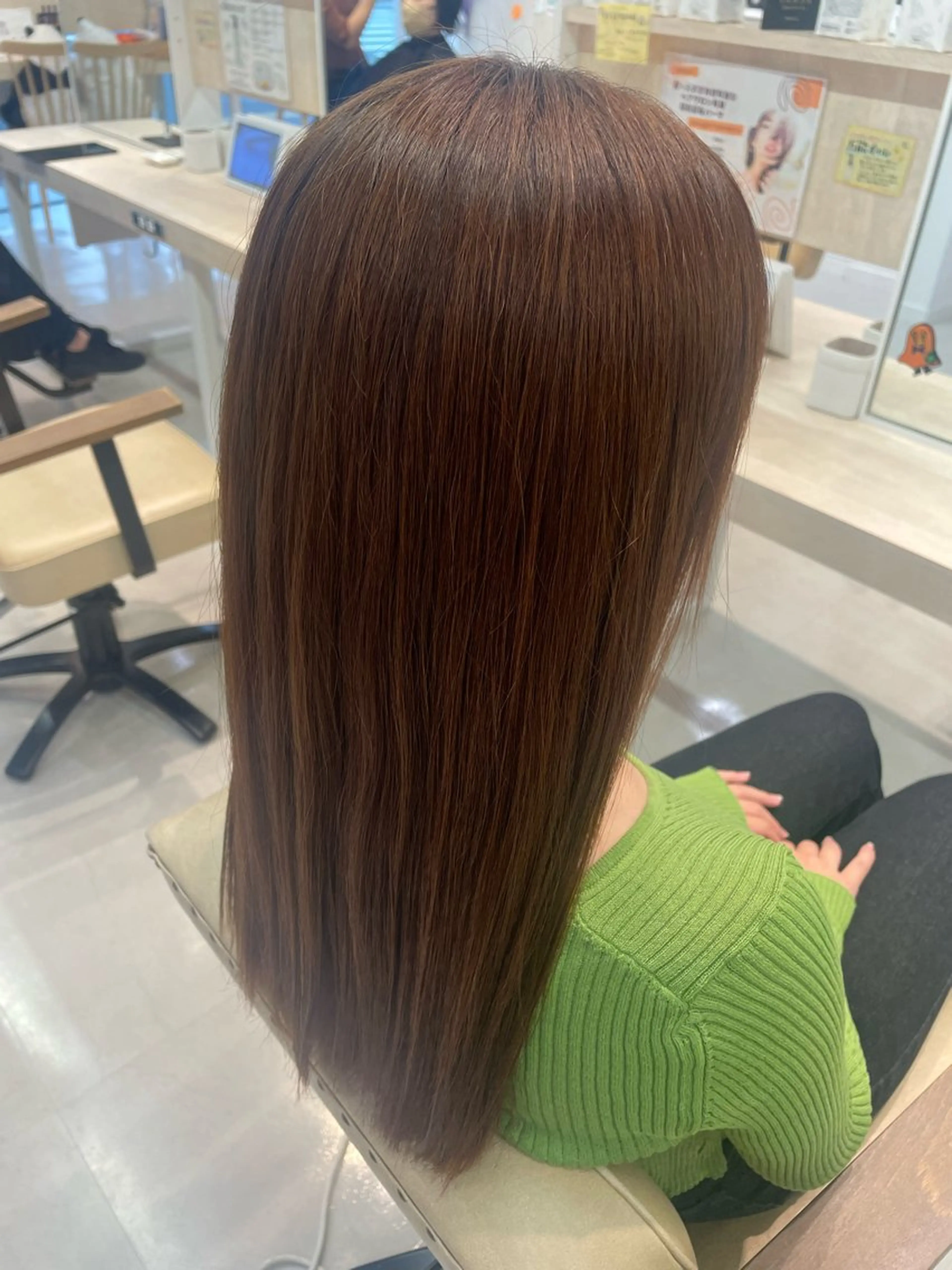 ロング 縮毛矯正 かずや🍀/髪質改善 /艶髪カラー/眉毛のヘアスタイル