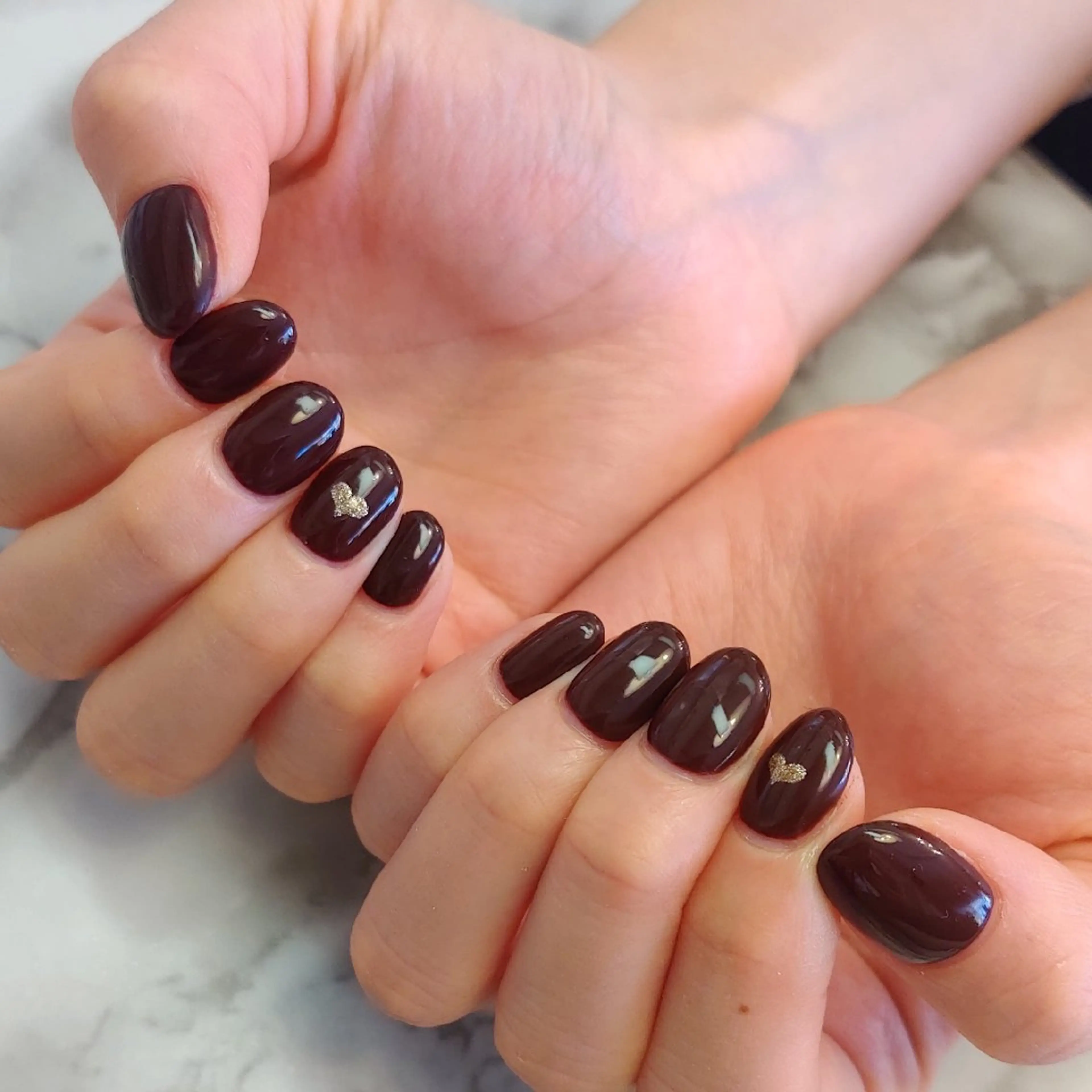 ネイル ハート ジェヌインネイル 河内のネイルデザイン