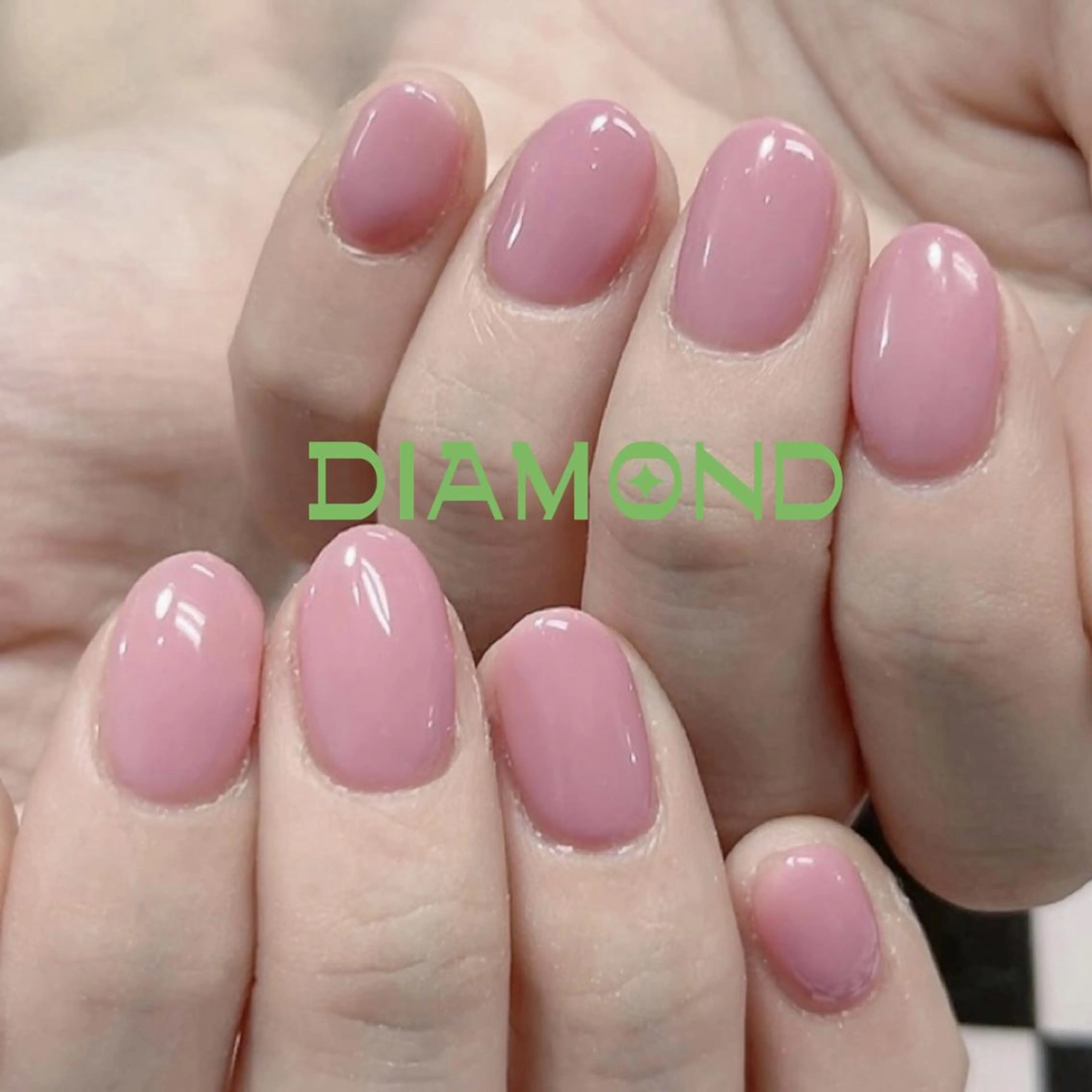 ネイル ワンカラーネイル Diamond 🚢のネイルデザイン