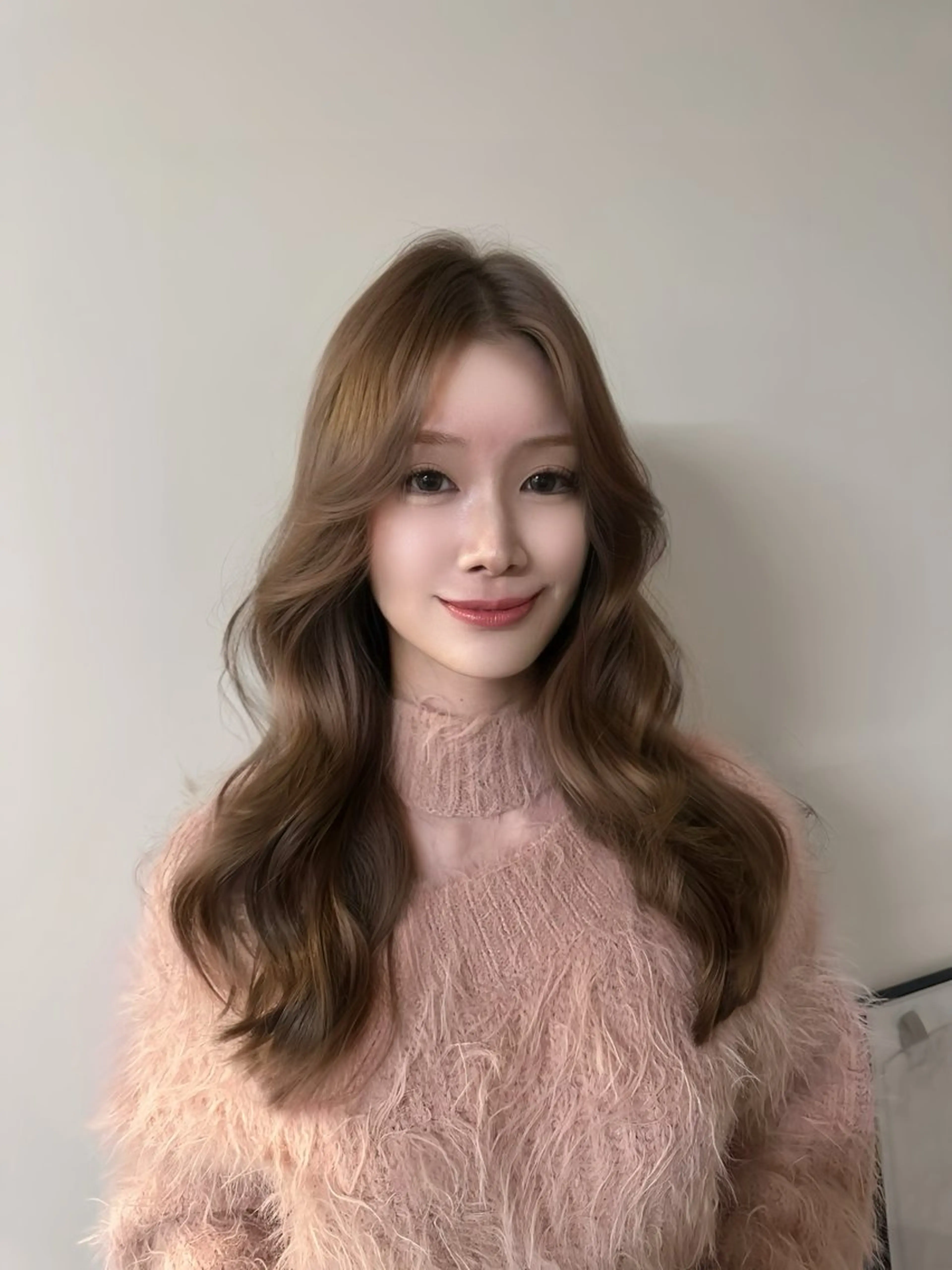 ロング 中嶋蓮 透明感カラー韓国ヘアのヘアスタイル