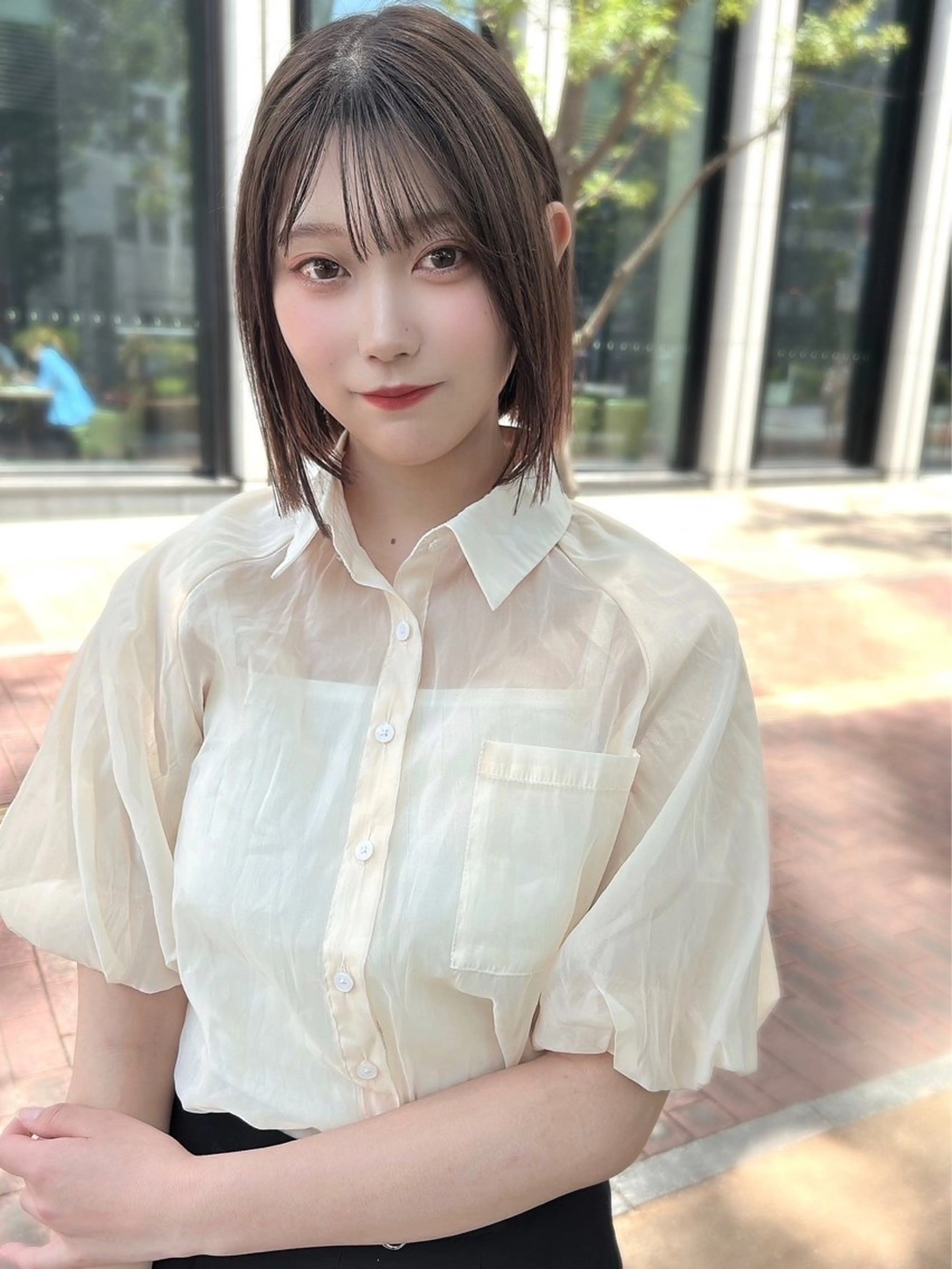 ショート カラー パーマ カット パーマ トリートメント 【公式】amble luxe池袋東口🩷のヘアスタイル