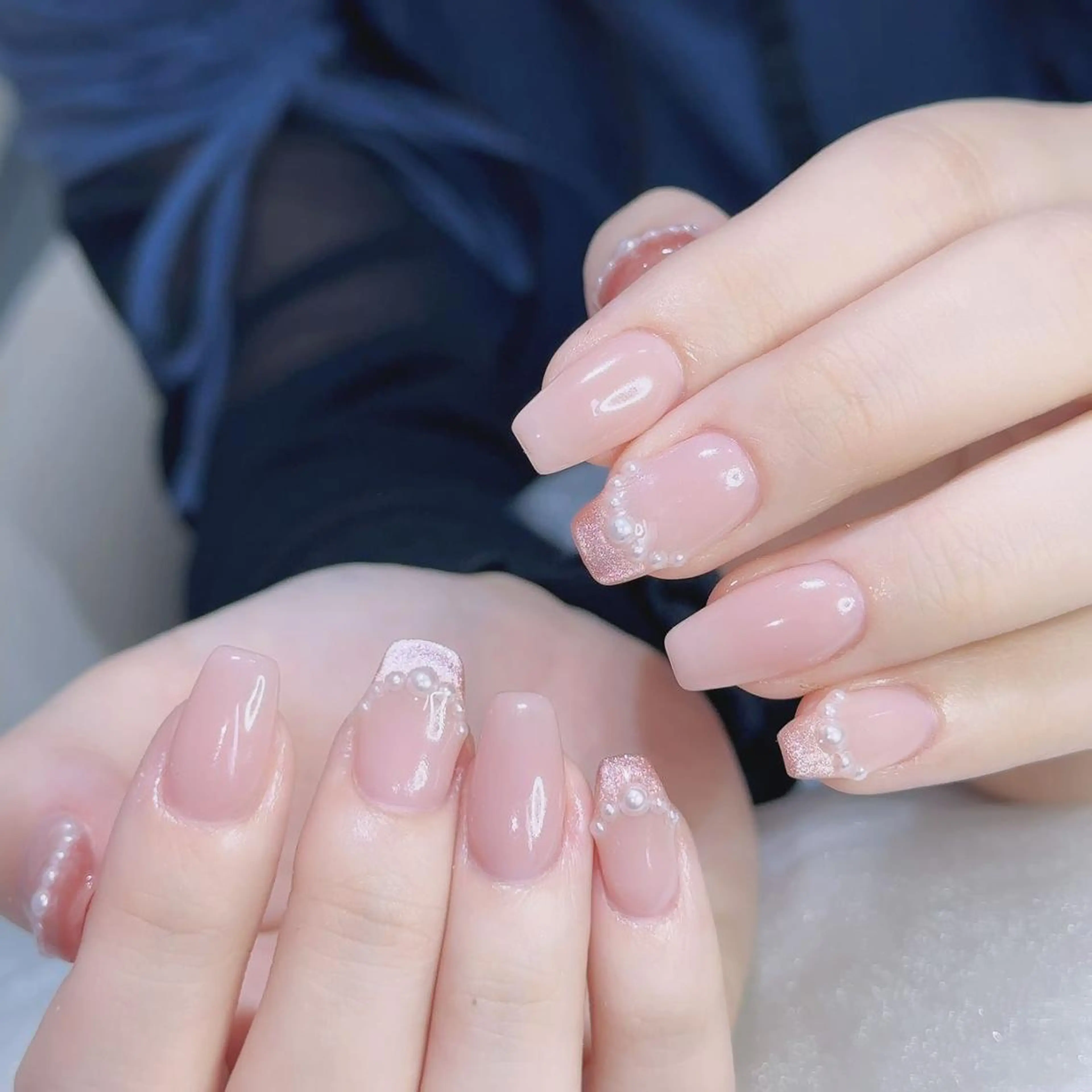 ネイル 長さ出し ネイルチップ Queens みなみのネイルデザイン