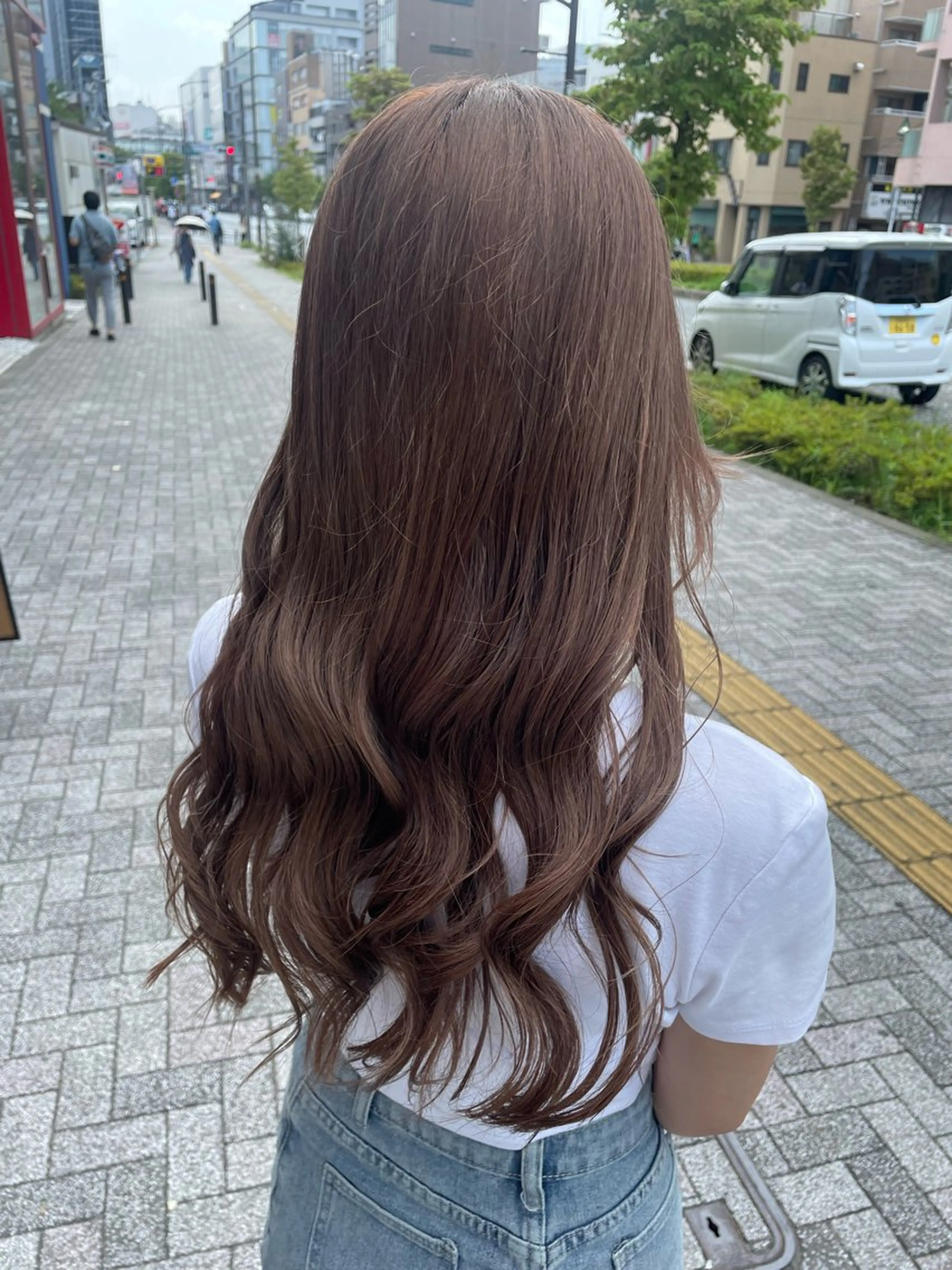 ロング カラー ヘアカラー トリートメント 💞暖色カラー 💞risaのヘアスタイル