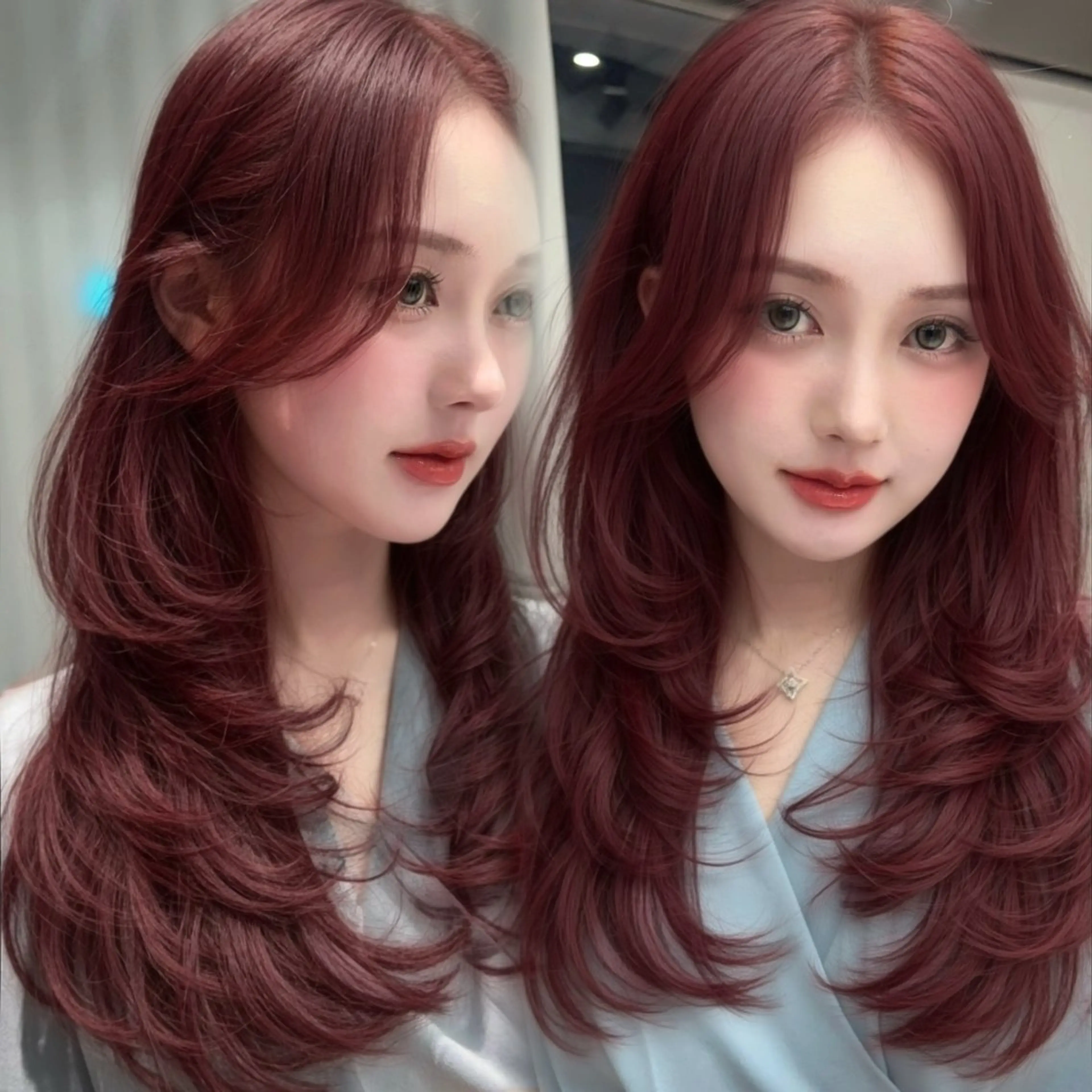 ロング カラー カット ヘアカラー トリートメント ブリなしWカラー✨️ 髪質改善【タケル】のヘアスタイル