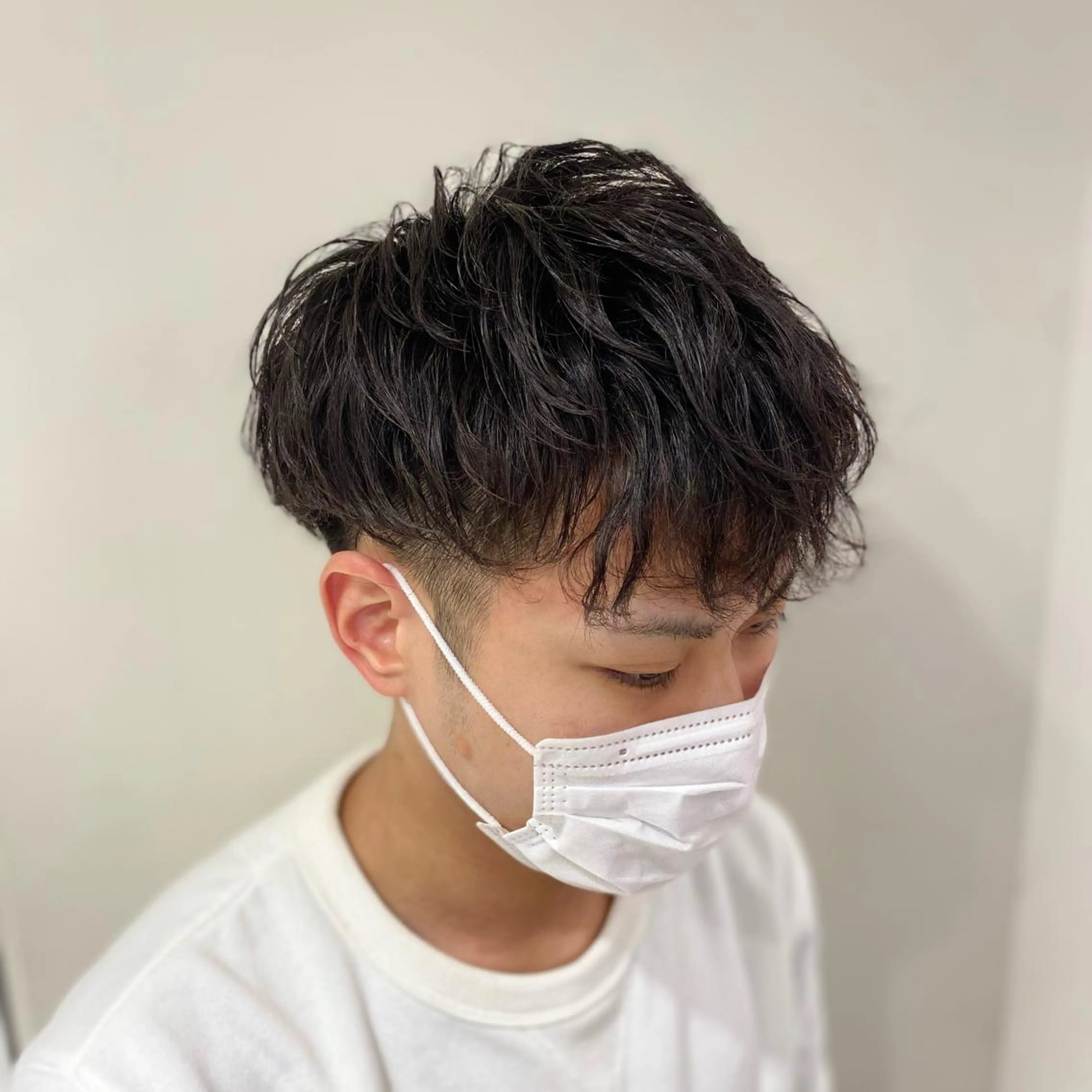 ショート パーマ メンズ カット パーマ 橋本 琉磨のヘアスタイル