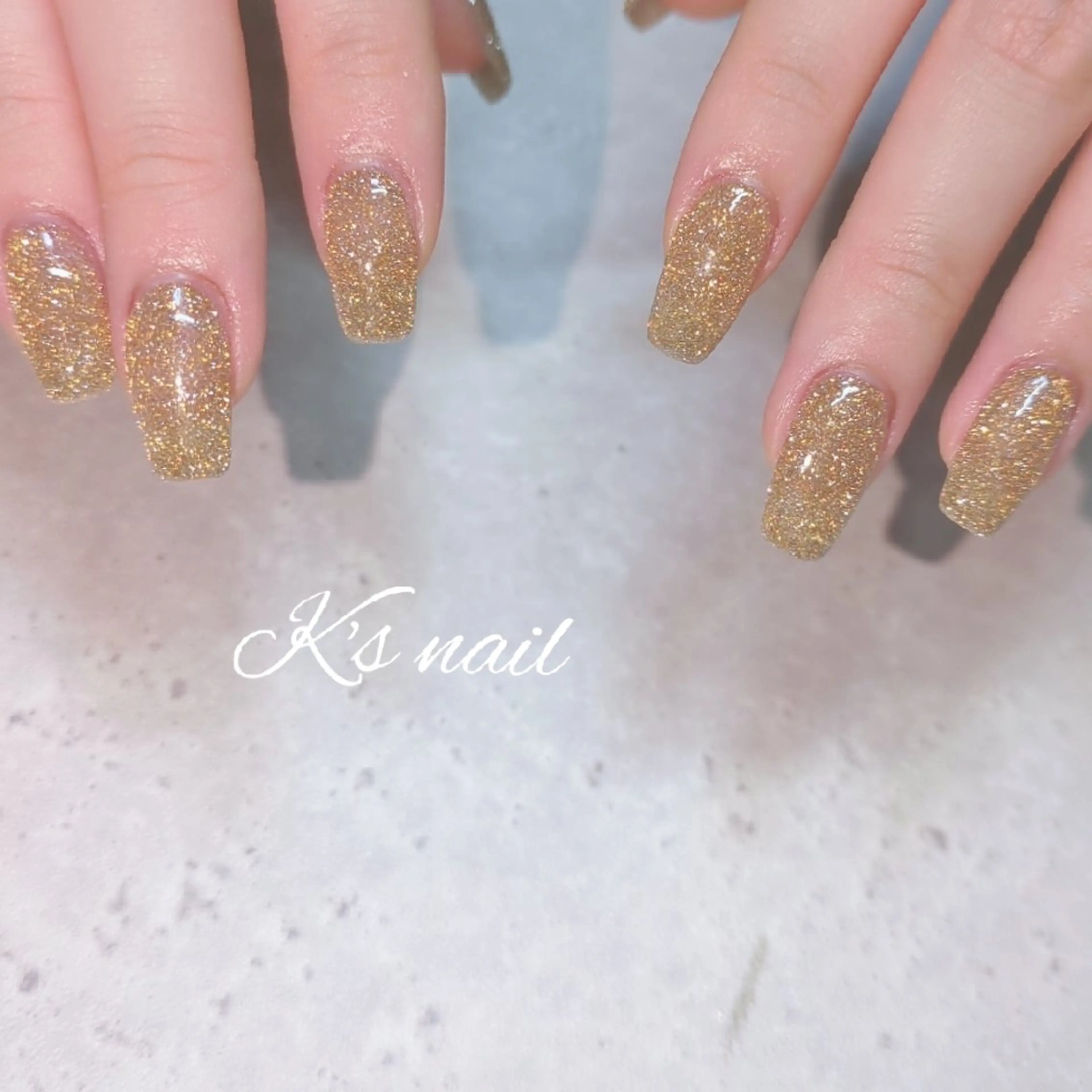 ネイル フラッシュネイル キラキラネイル ラメ(グリッター) ハンドネイル K's nail kotoeのネイルデザイン