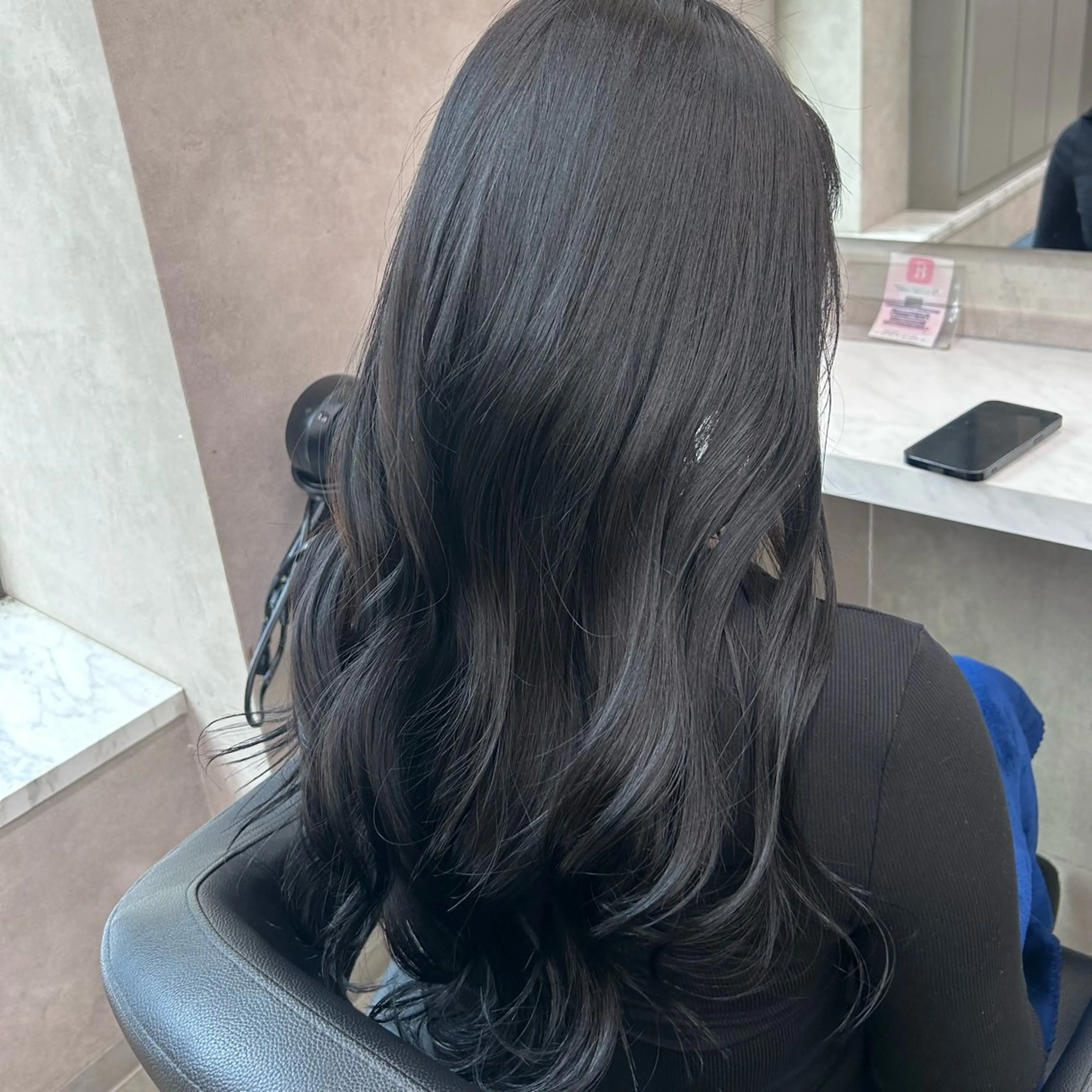 ロング カラー パーマ ヘアアレンジ メンズ キッズ ブリーチなしカラー/ ブラウン/レイヤーのヘアスタイル