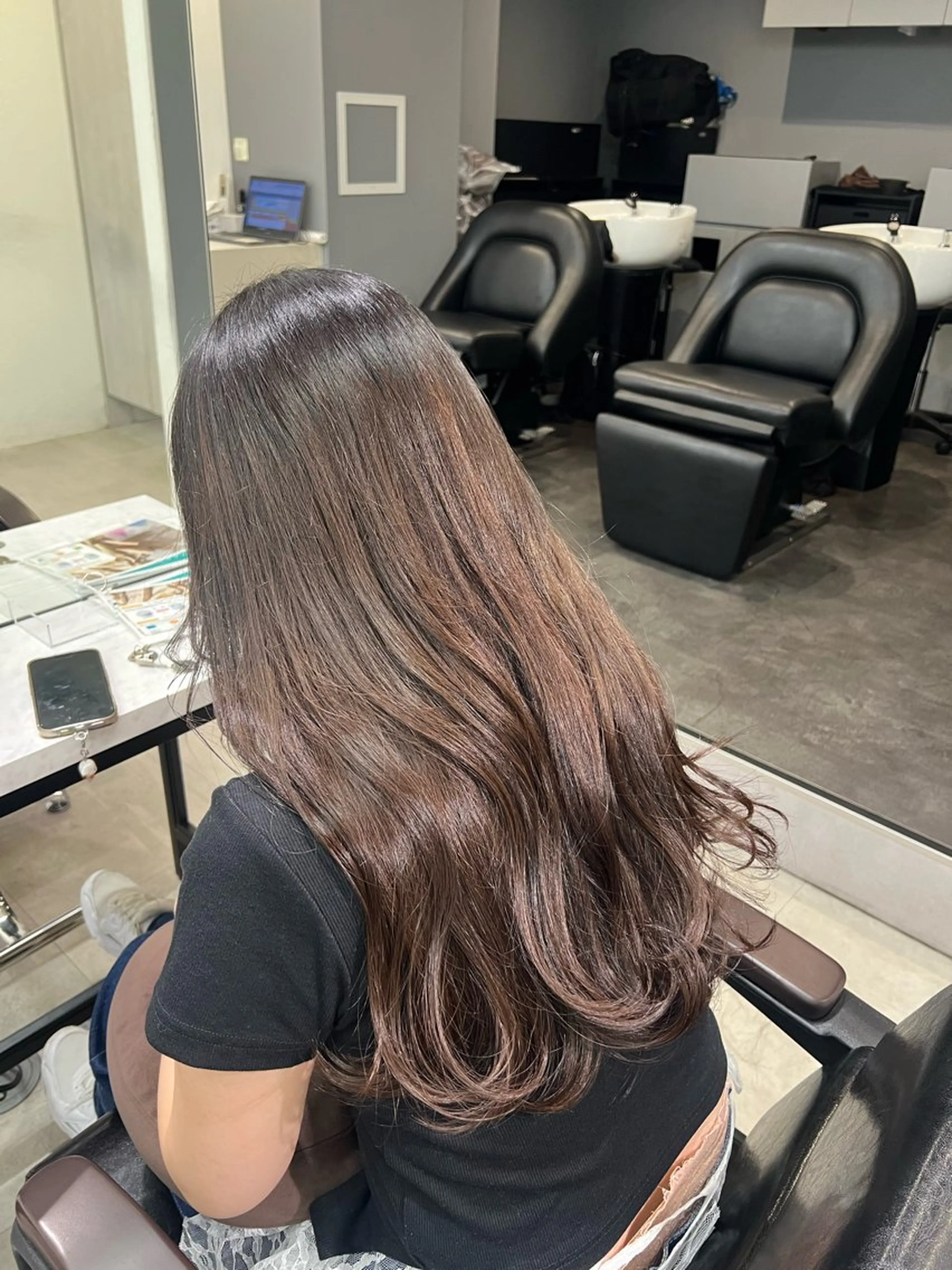 🩵メンテナンス🩵2.3cmメンテナンスカット＋カラー＋1step艶髪ケアトリートメントの写真