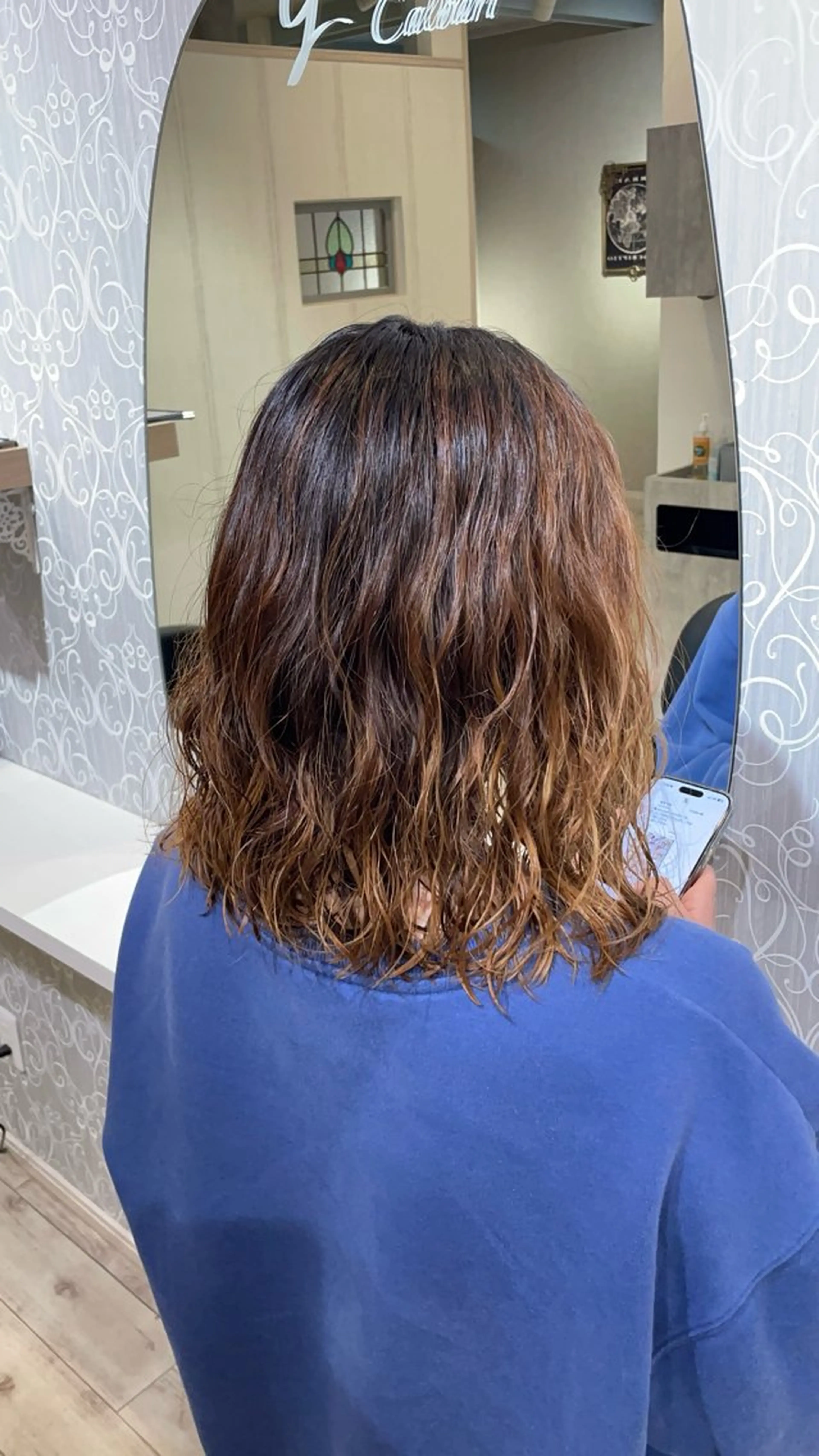 ミディアム パーマ ヘアアレンジ ミディアムパーマ カット パーマ 小野寺祐希人 Calbariのヘアスタイル