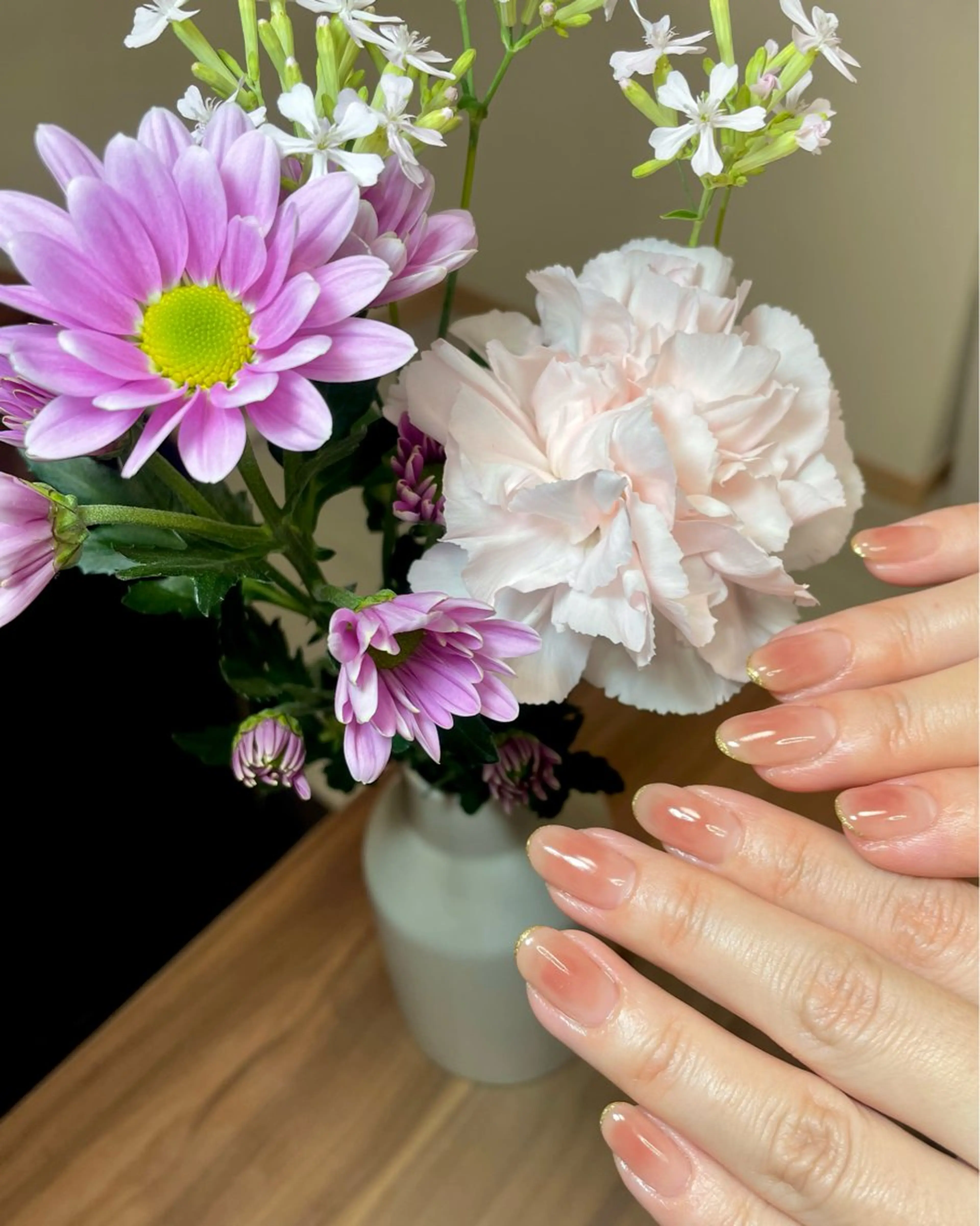 ネイル チークネイル ラメ(グリッター) 持ち込み BEAUTY GARDEN 【nail salon unseul】所属・nana .のネイルデザイン