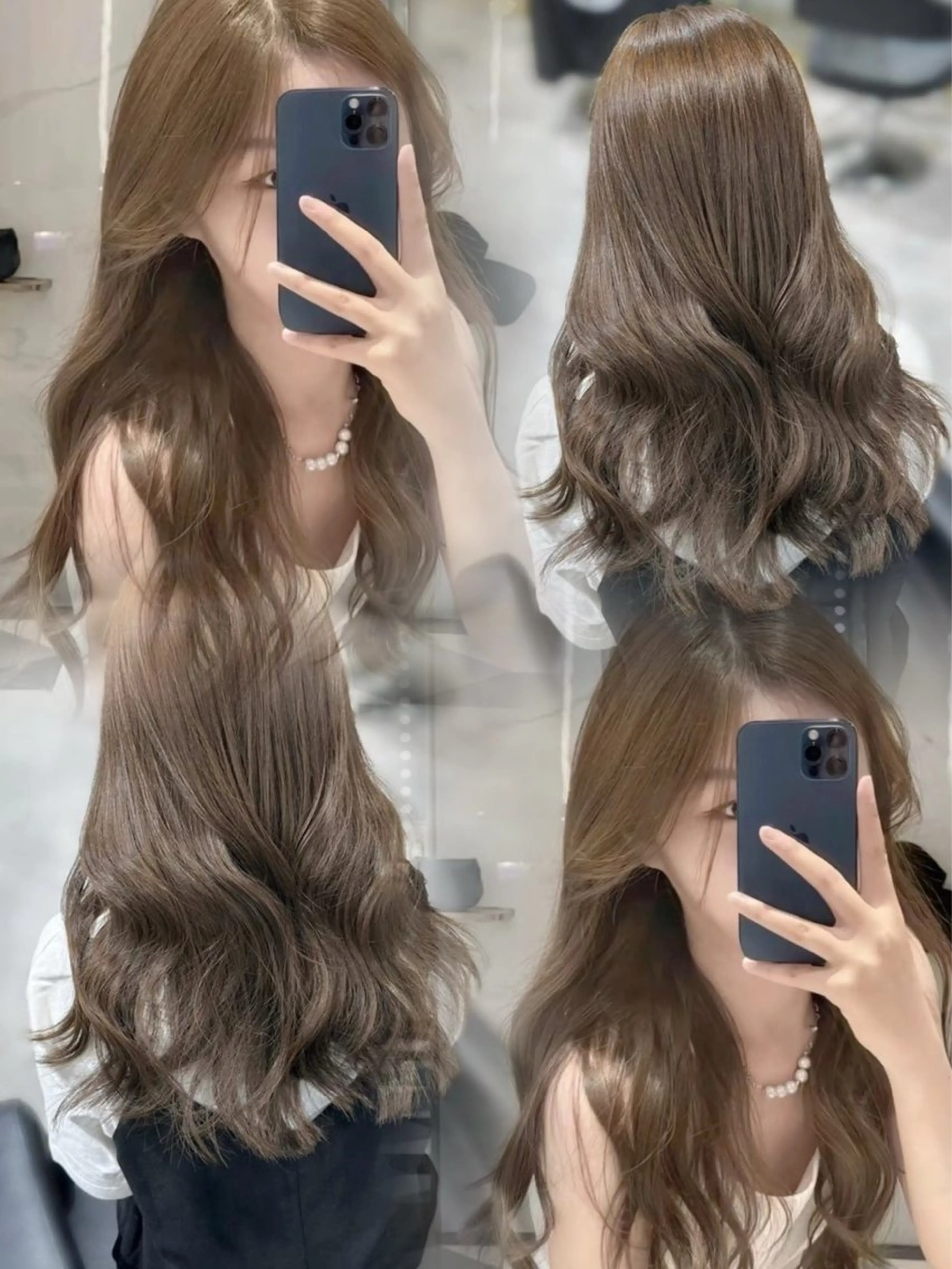 【✨ミルクティーベージュクーポン✨】艶髪ケアブリーチカラー★トリートメント★（4ステップ）の写真