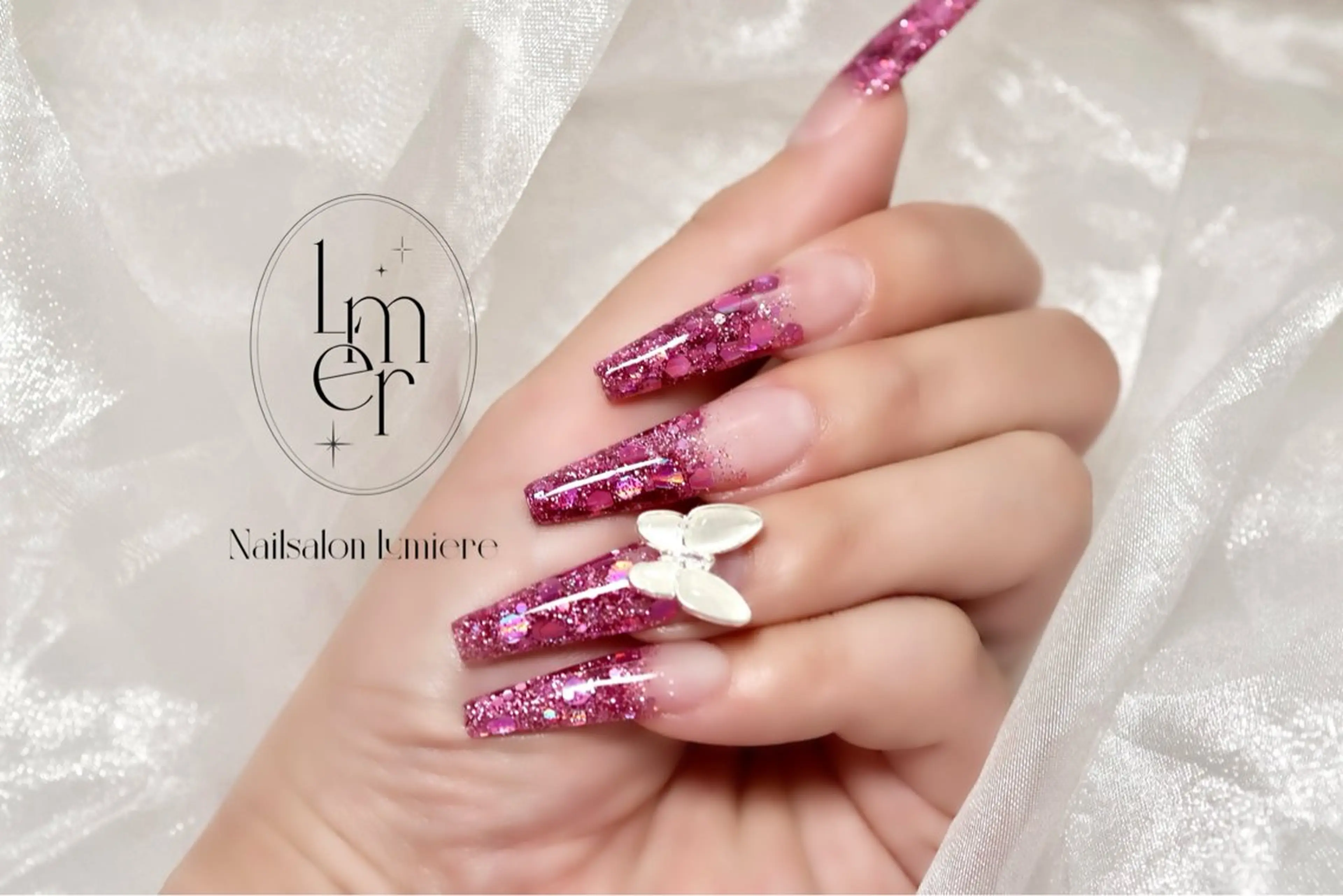 オフなし🫧ラメグラスカルプモデルの写真