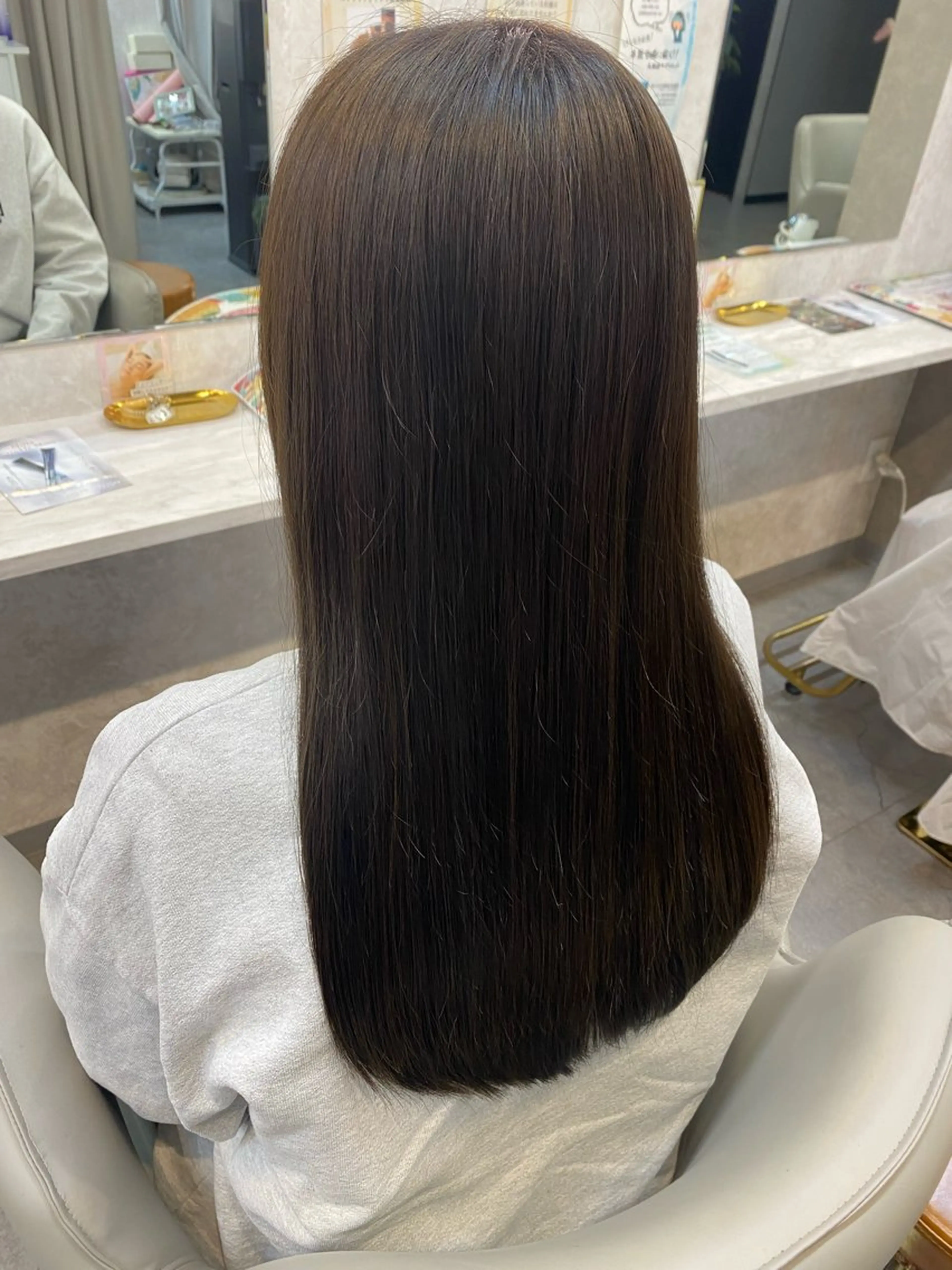 ロング 縮毛矯正 トリートメント MIKI /LAZO 千歳船橋のヘアスタイル