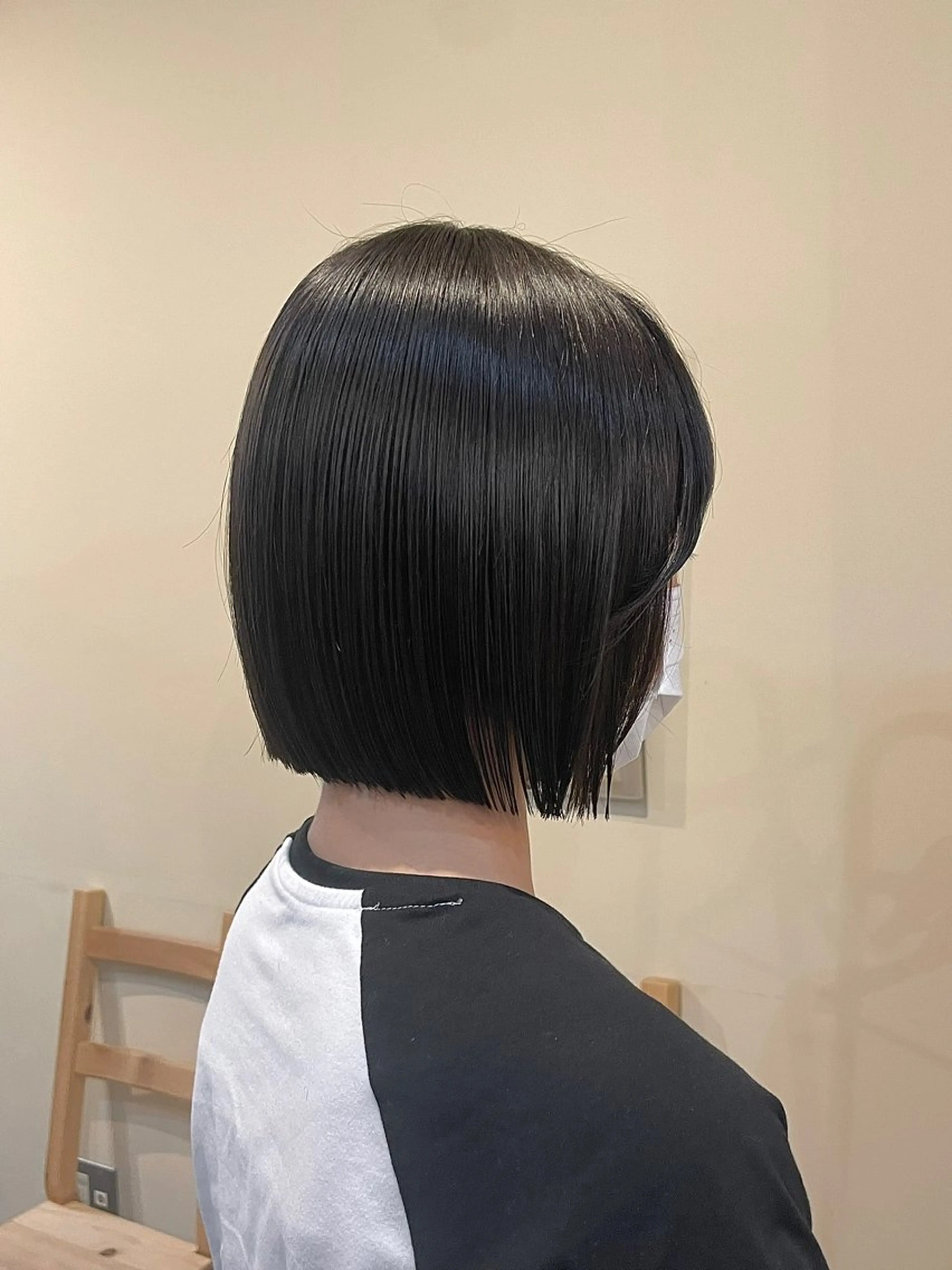 ショート 切りっぱなしボブ ボブ 似合わせカット 鎌取/透明感カラー /ボブ/顔まわりのヘアスタイル