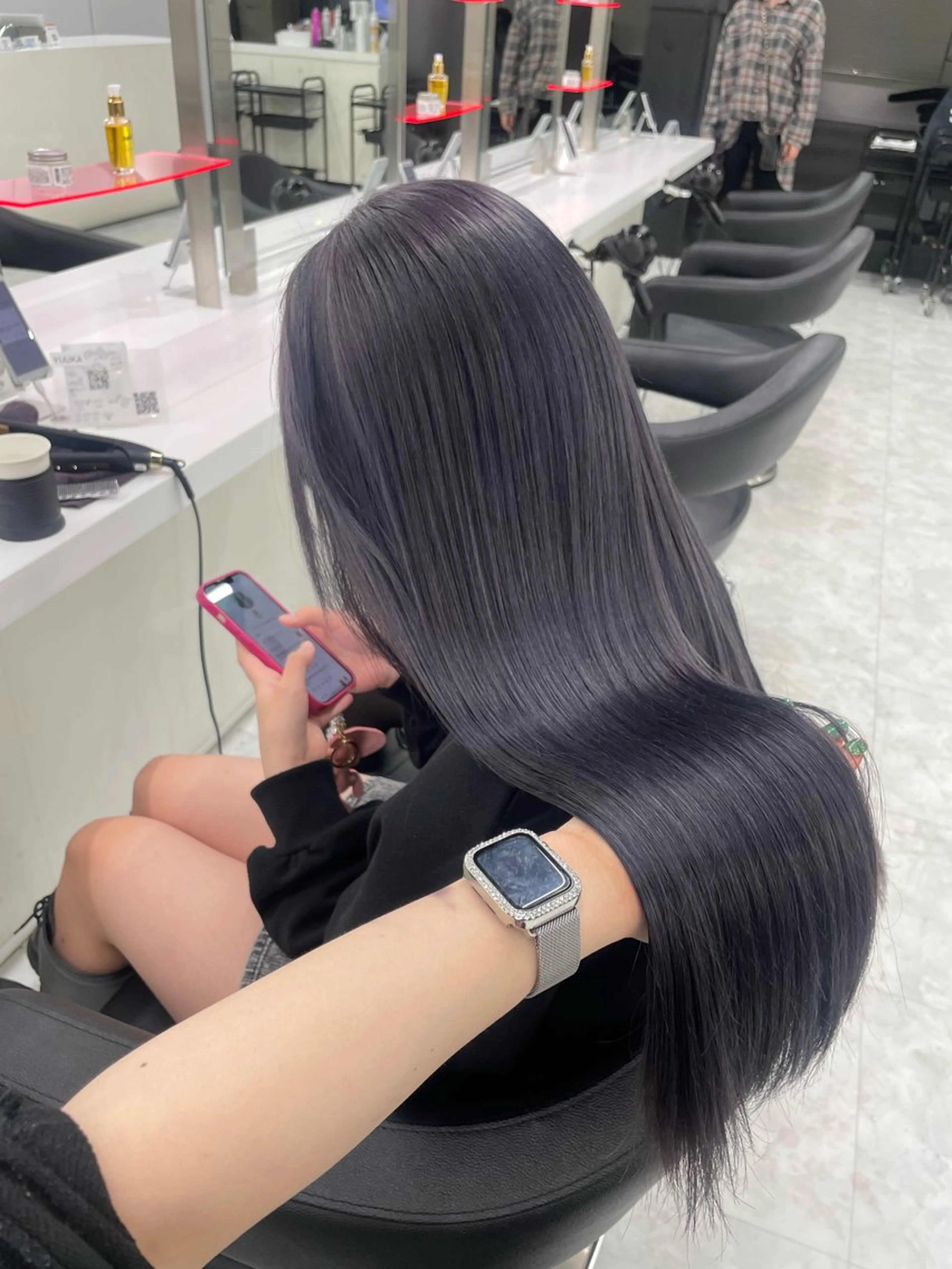 カラー ブリーチ ダブルカラー 髪質改善 ヘアカラー 大人っぽ韓国🤍ブリ ーチ/mitsukiのヘアスタイル