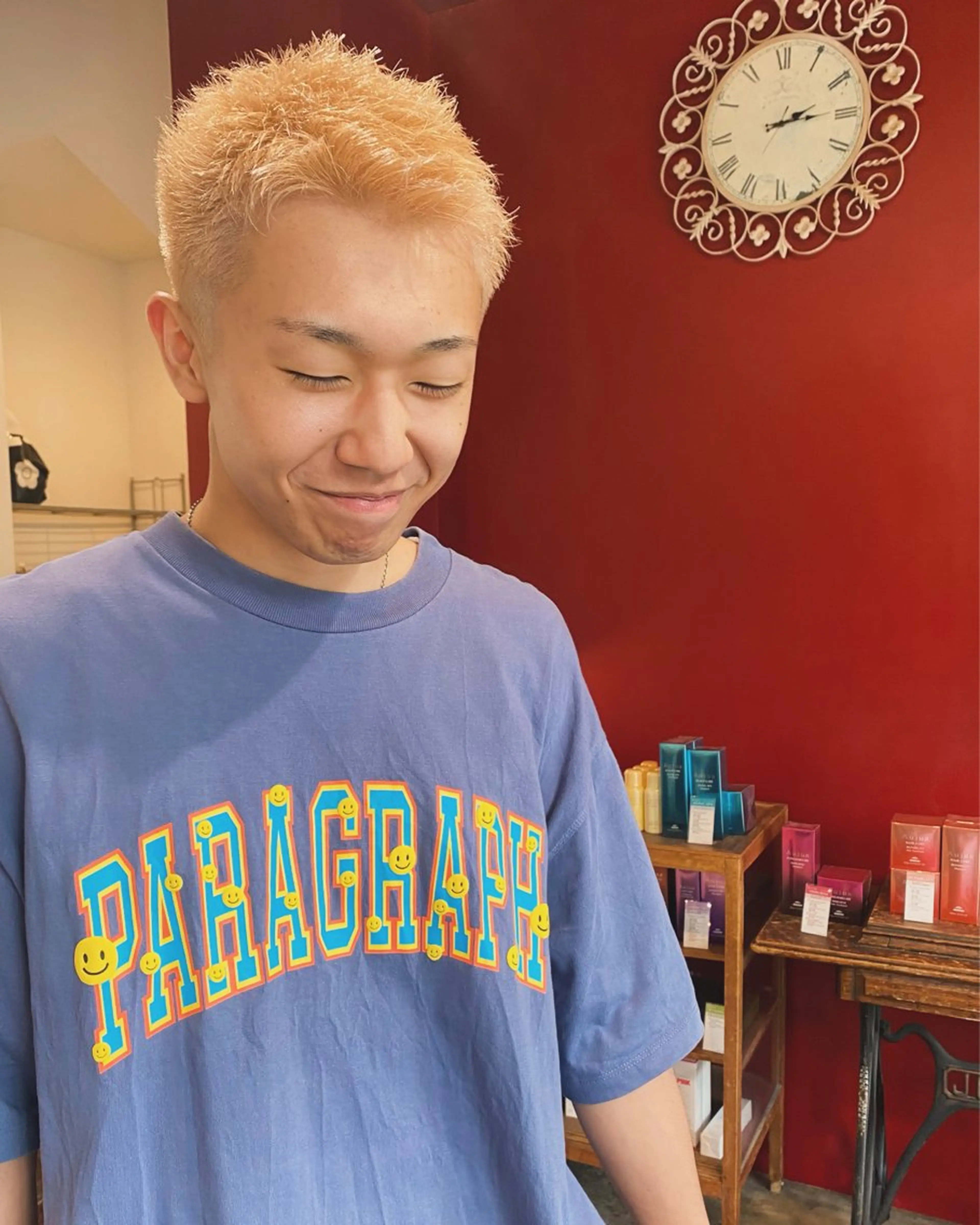 ショート カラー メンズ 小日向 沙織のヘアスタイル