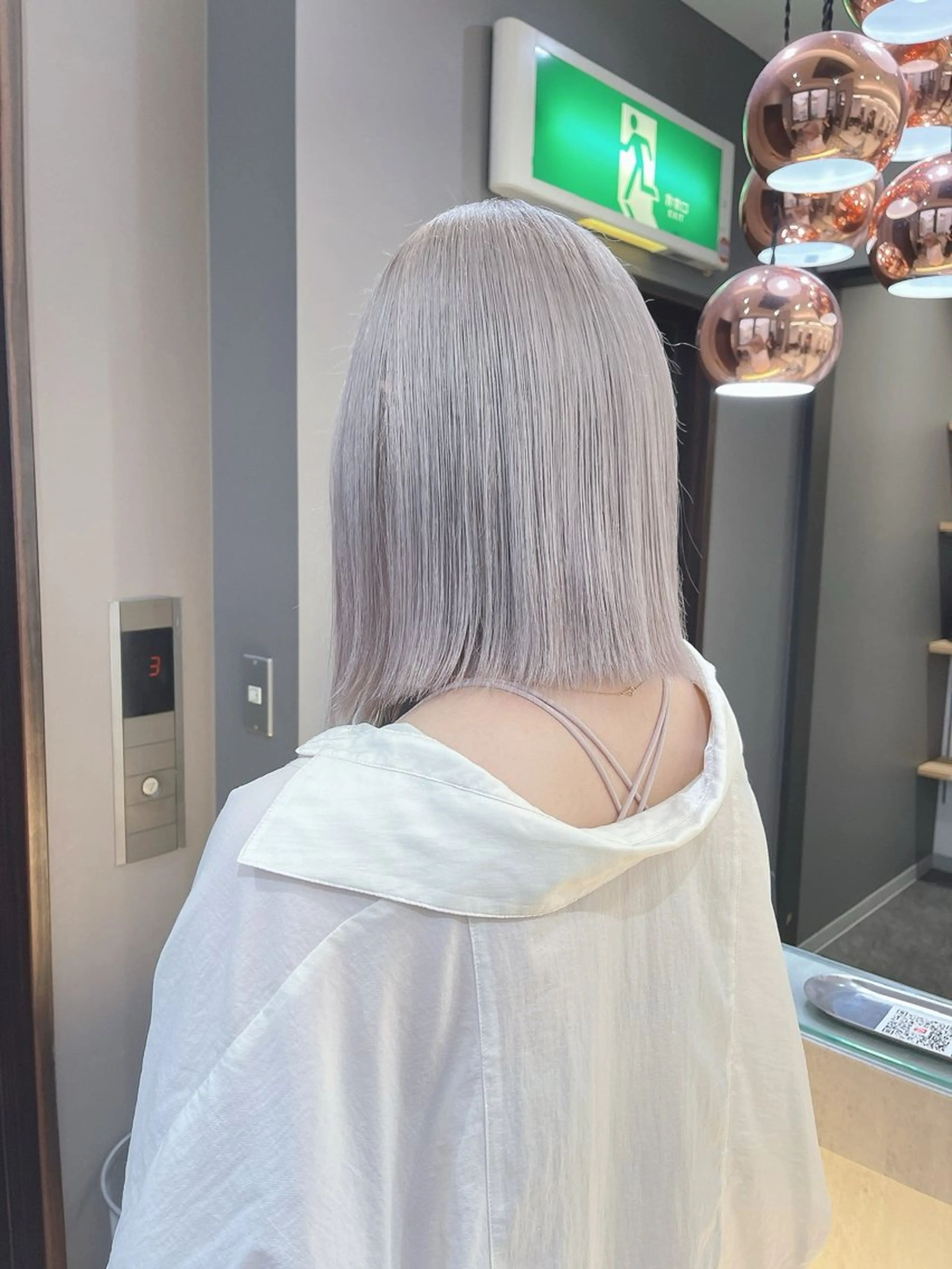 ミディアム カラー カット ヘアカラー トリートメント JILL/鶴岡 和幸/天神のヘアスタイル