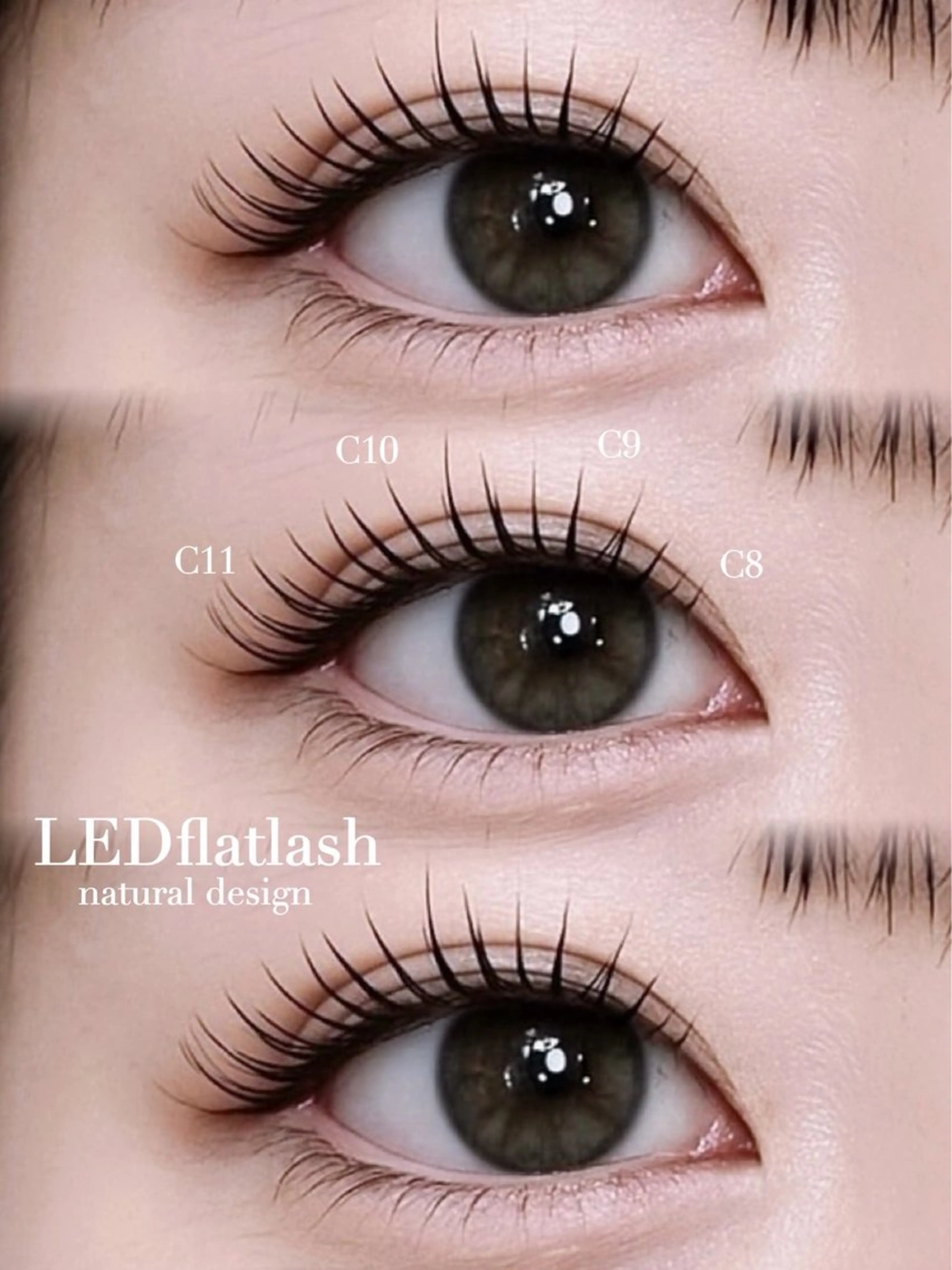 LEDエクステ100本仕上げ🦋施術時間60分の写真