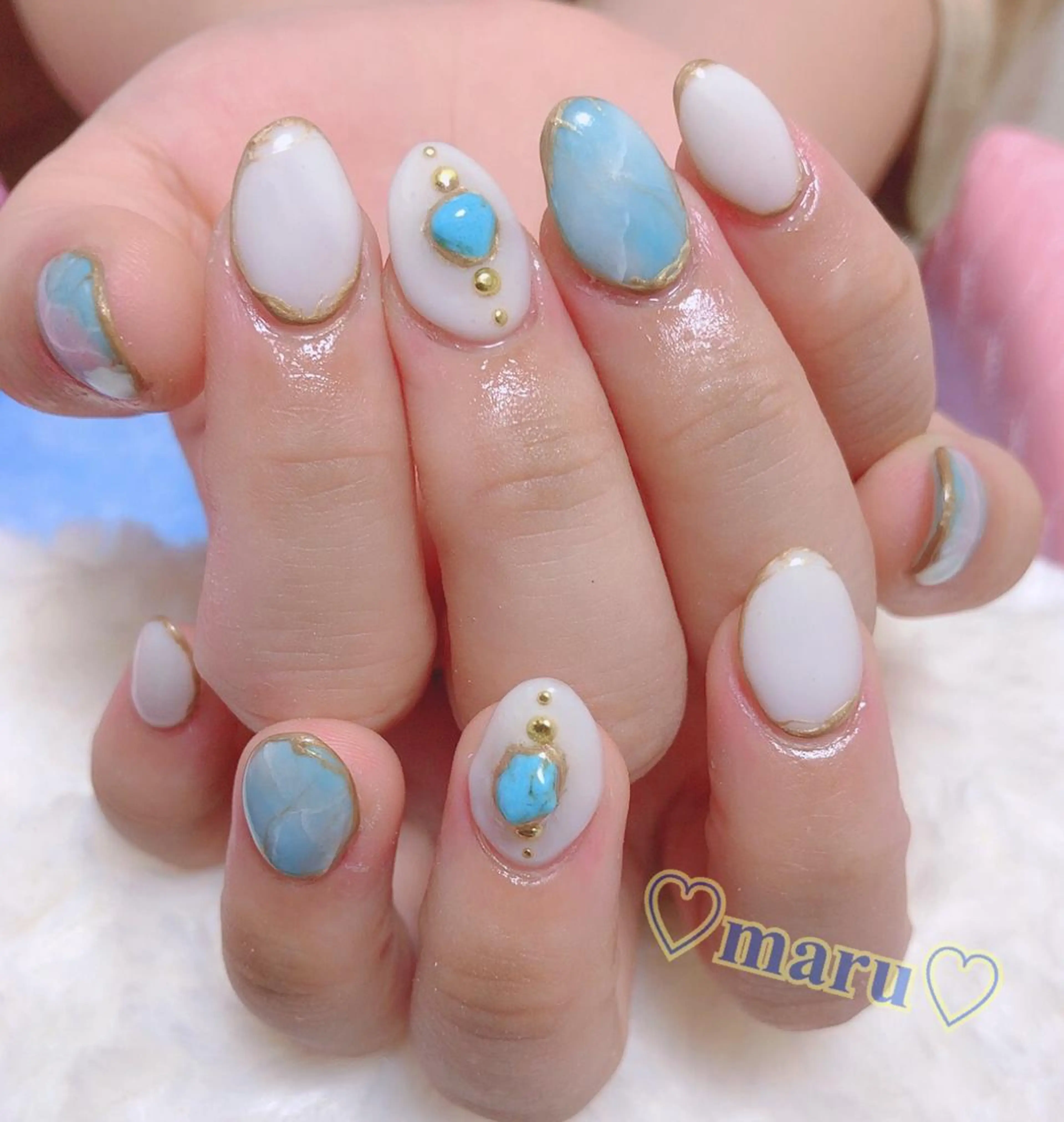 ネイル ハンドネイル フットネイル まるみ ♡のネイルデザイン