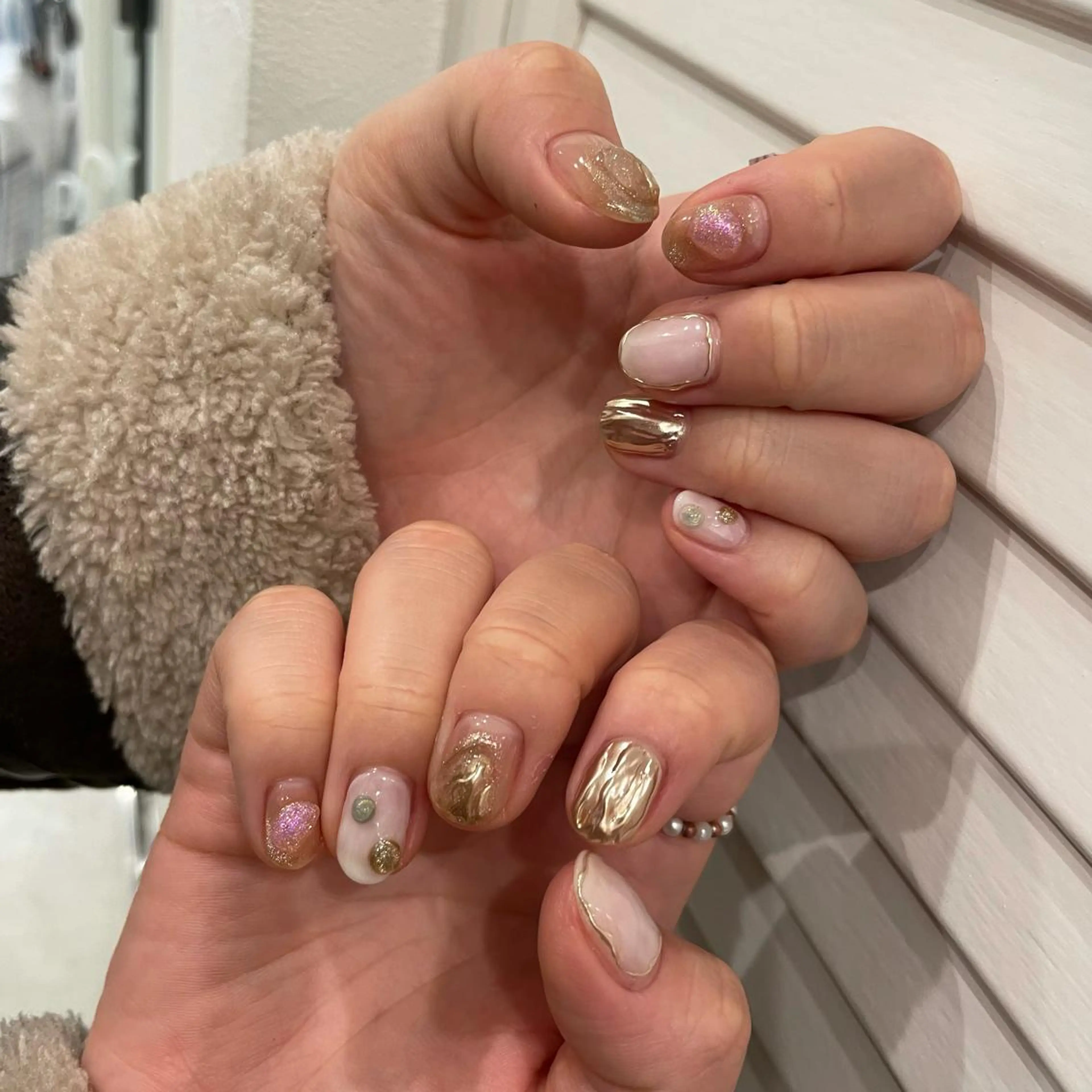 ネイル 成人式 ハンドネイル miu nail所属・MIUNail YUMIのネイルデザイン