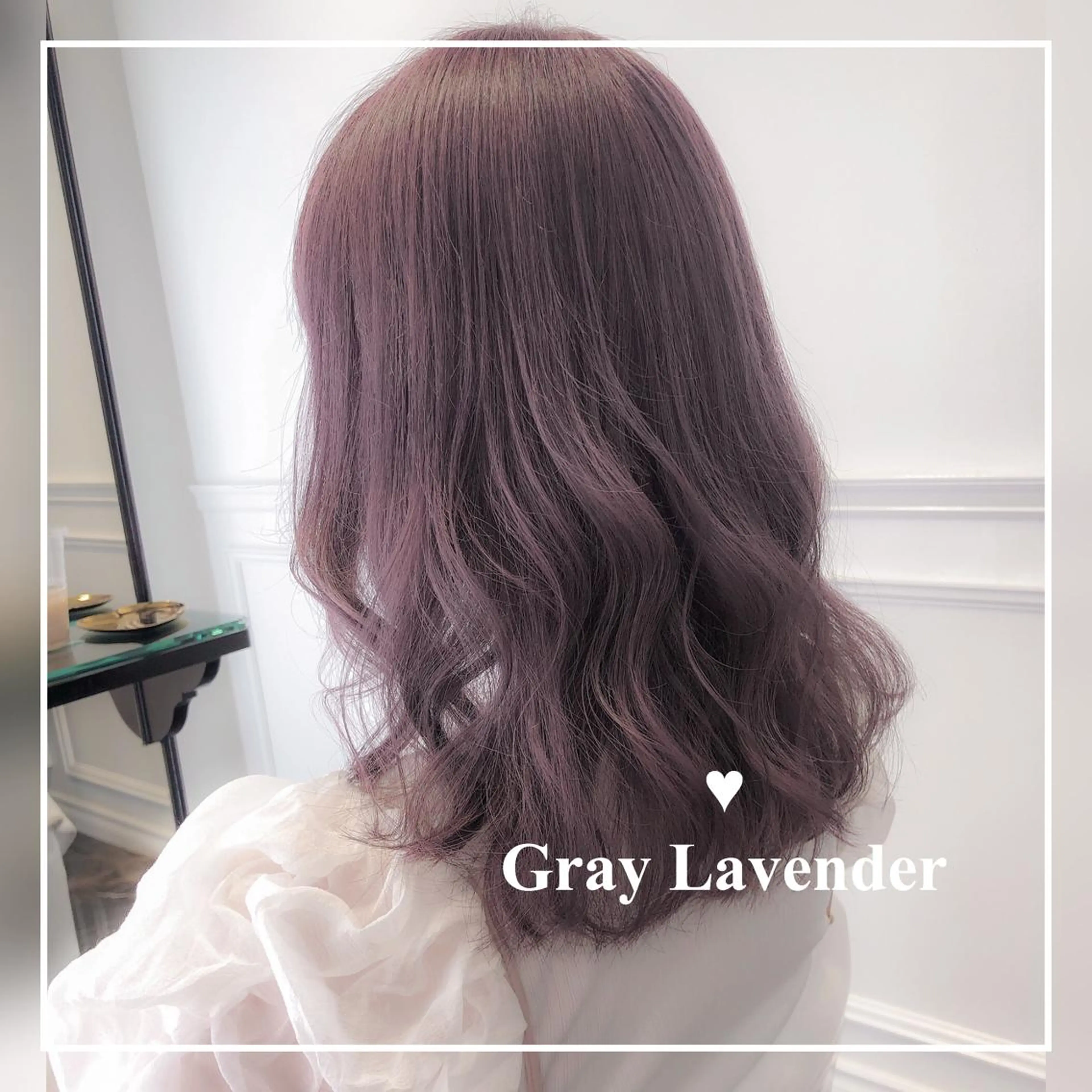 セミロング カラー ブリーチ ヘアカラー LOTTA CUCCI所属・miyu /トレンド カラー×艶髪のヘアスタイル