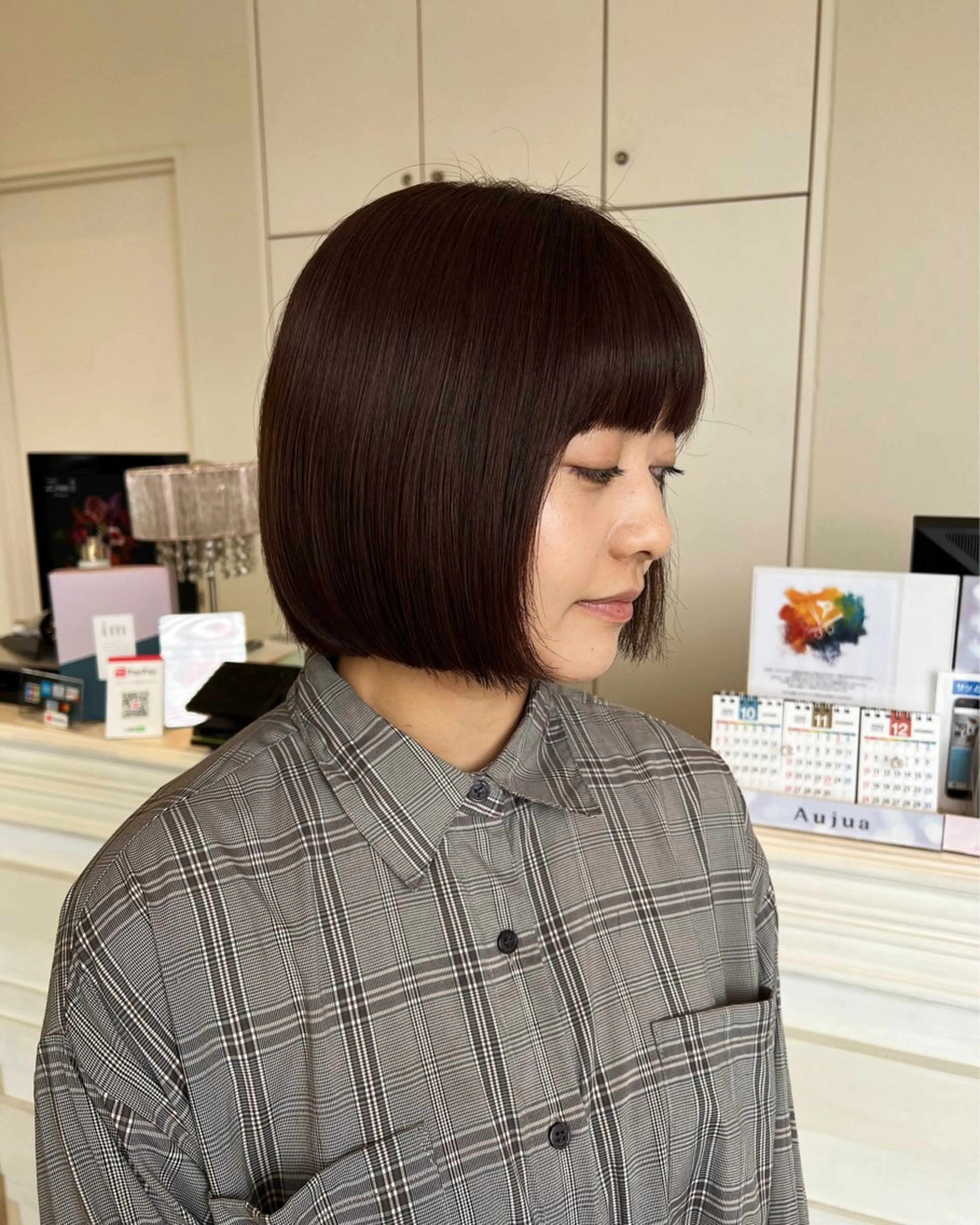 ショート ヘアアレンジ キッズ ボブ カット ラシェンテ宝塚所属・HONOKA /顔周りレイヤー得意の眉毛・アイブロウイメージ