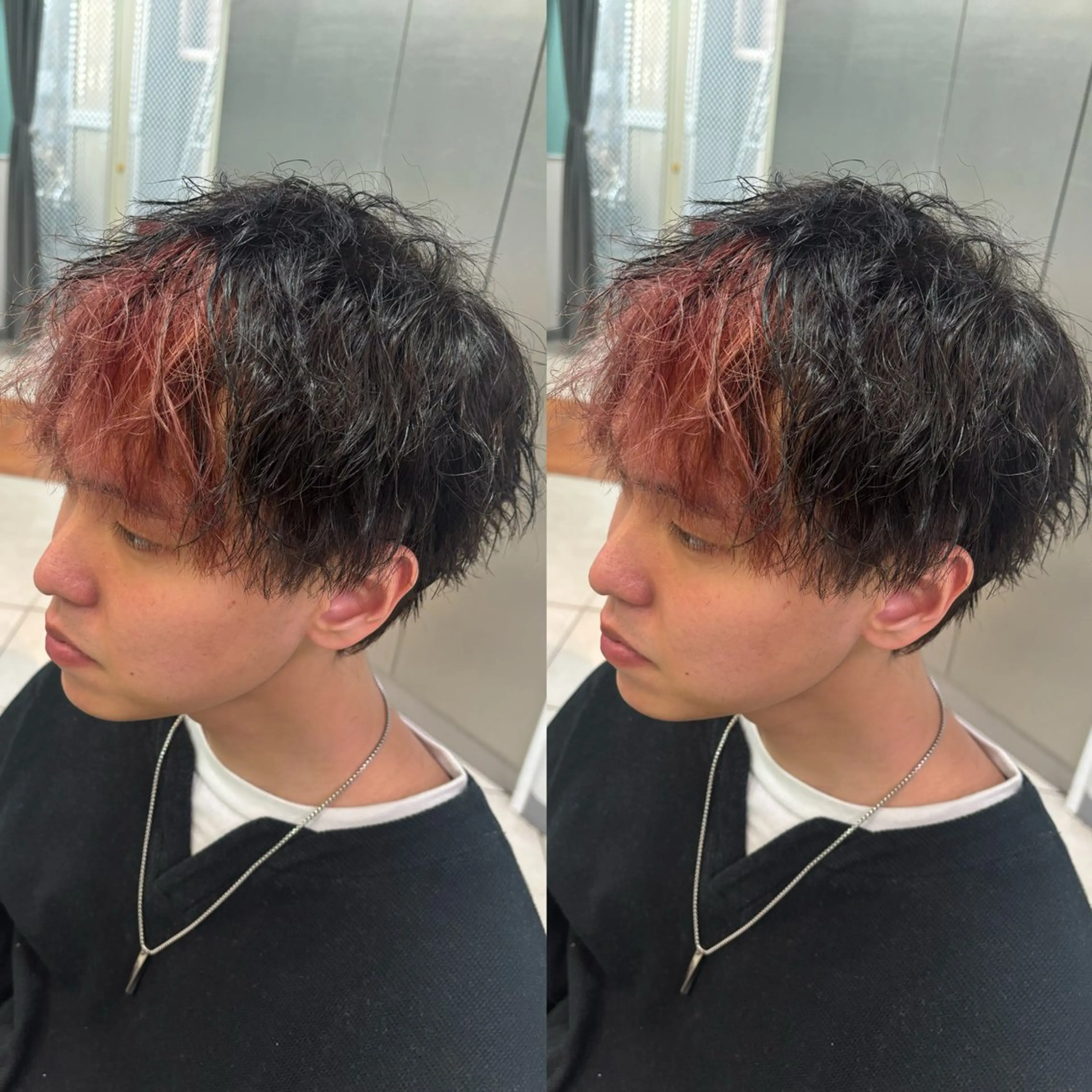 【men's】デザインカット＋フェイスフリーミングカラー＋2ステップトリートメントの写真