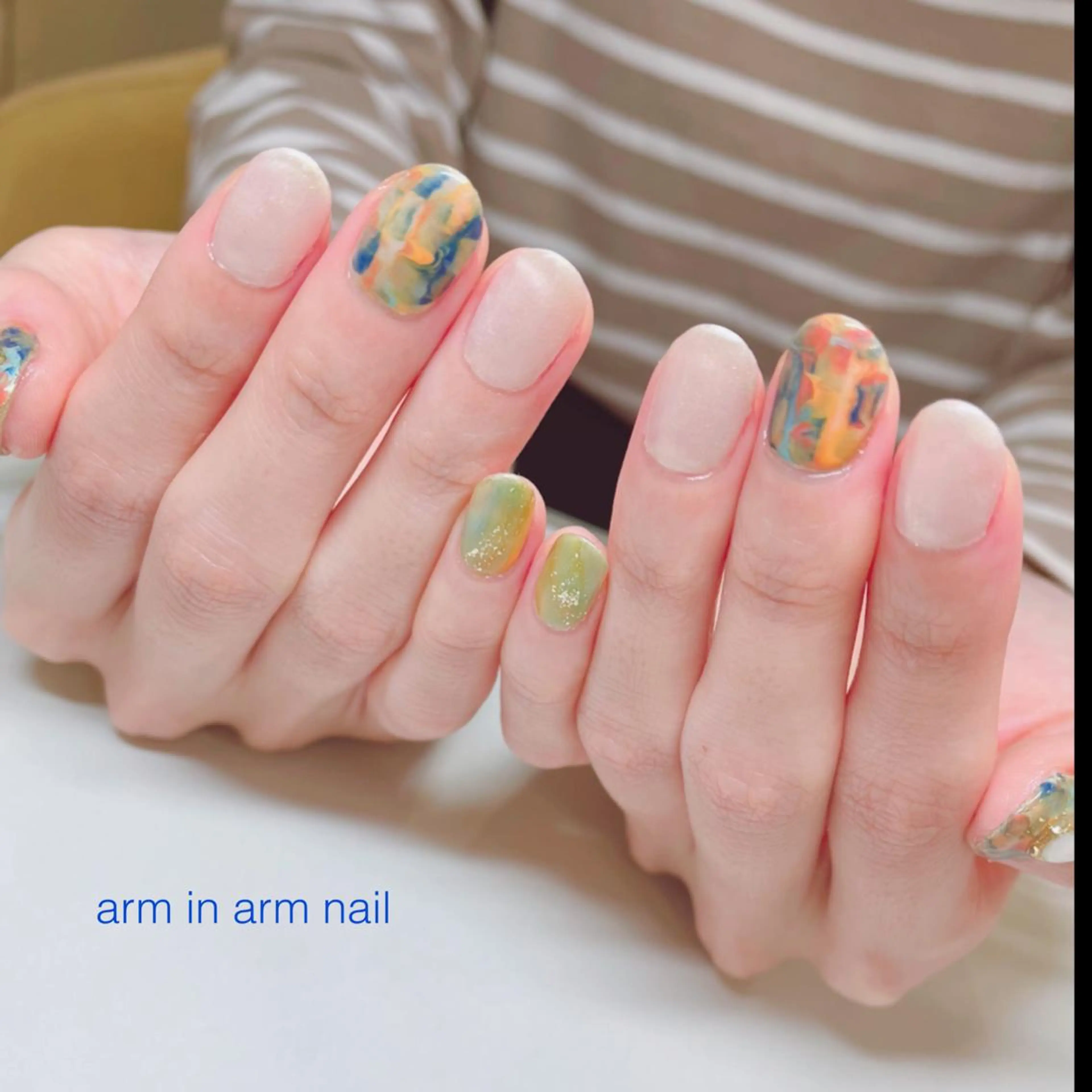 ネイル arm in arm ︎✿Yamamotoのマツエク・マツパデザイン