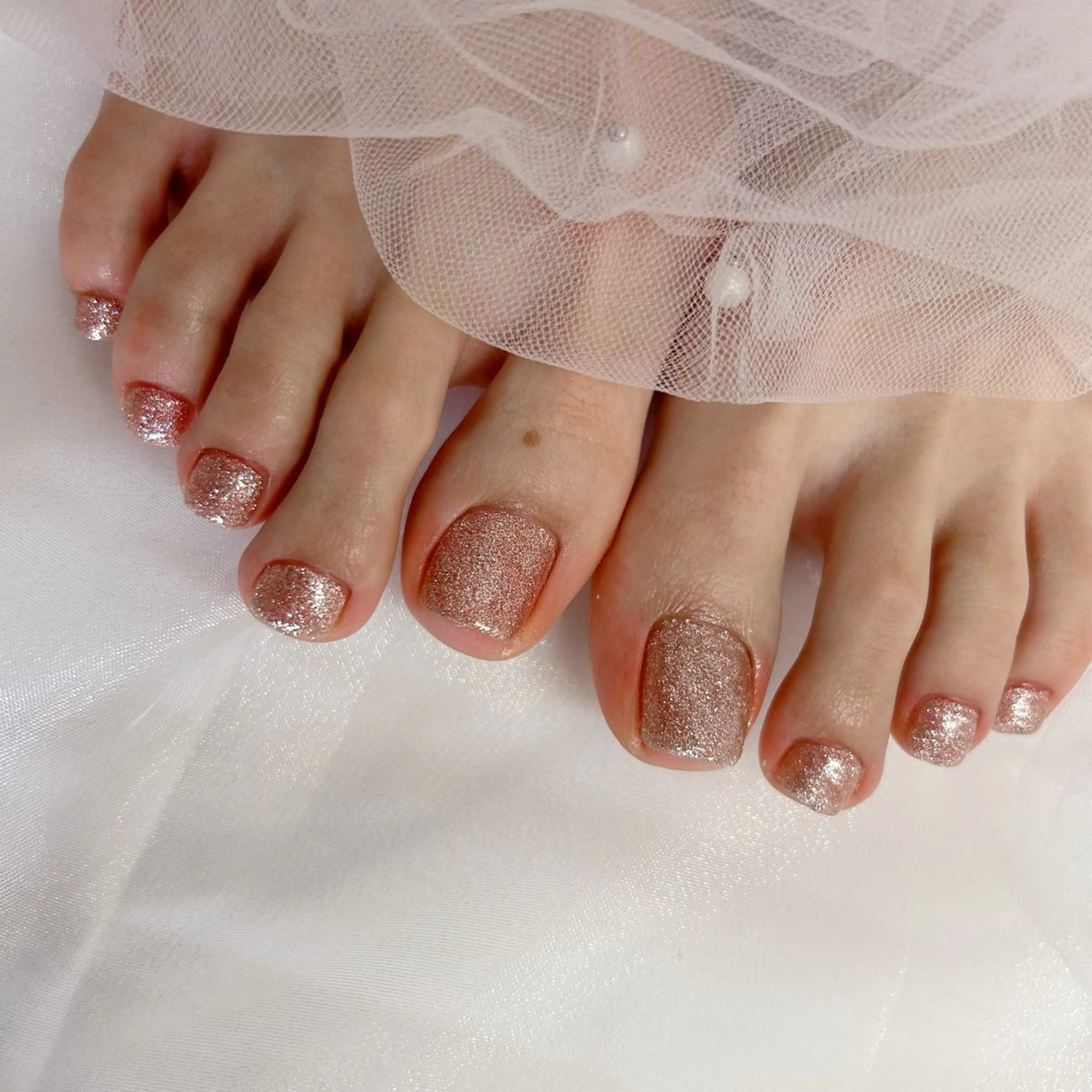 ネイル キラキラネイル ピンク nico + 鷲野のネイルデザイン