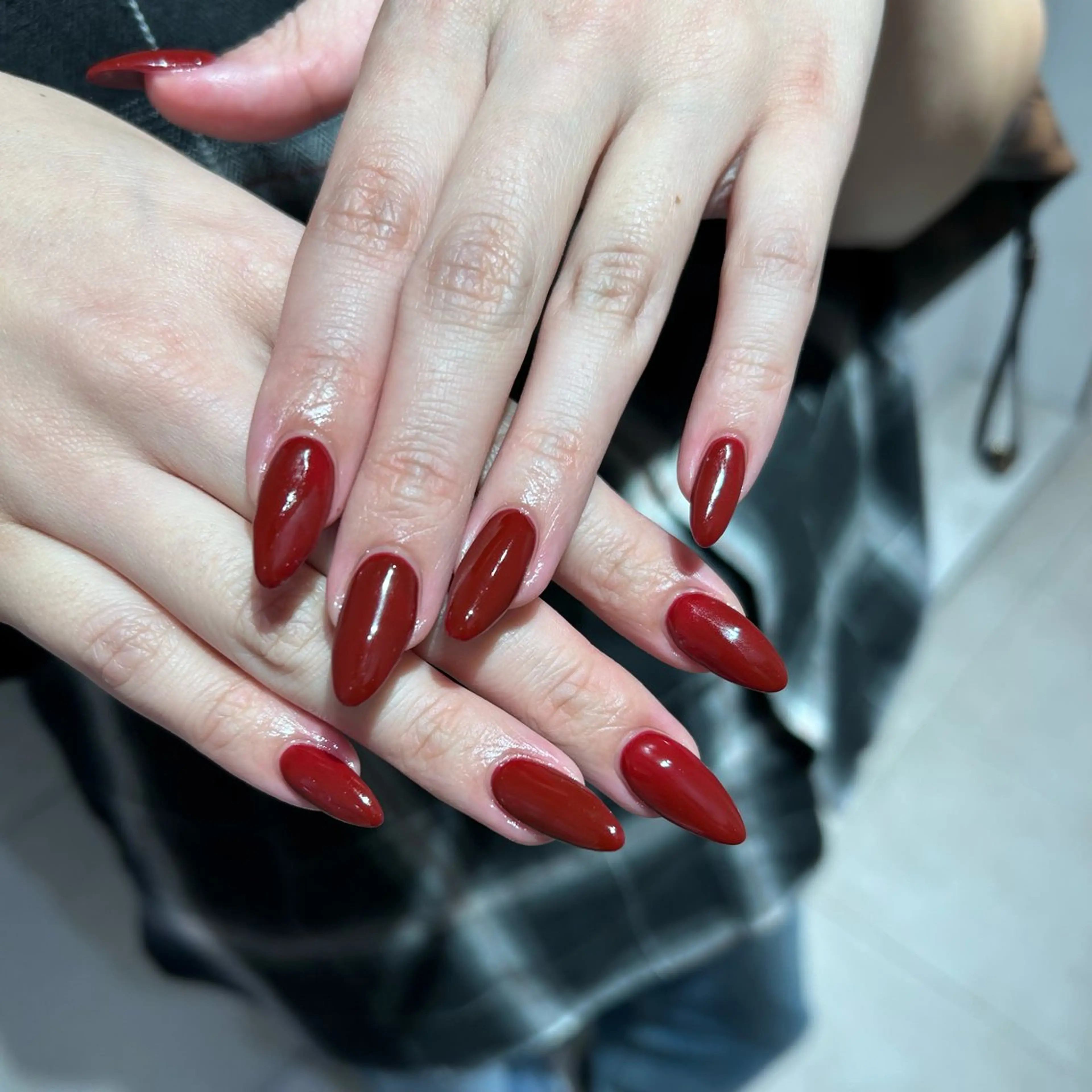 ネイル ボルドー ハンドネイル junna のぞいてねのネイルデザイン